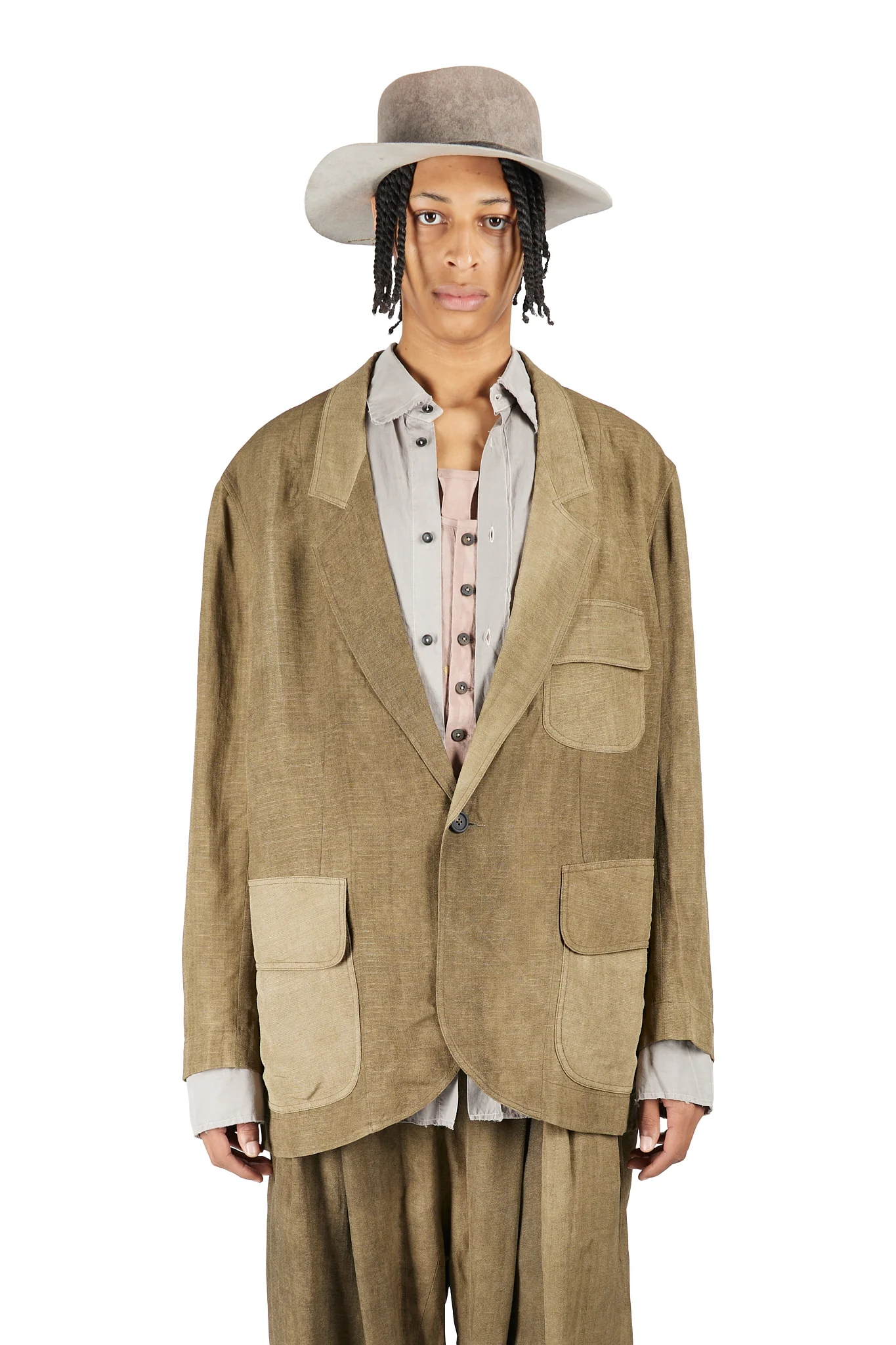 1 Button Long Jacket