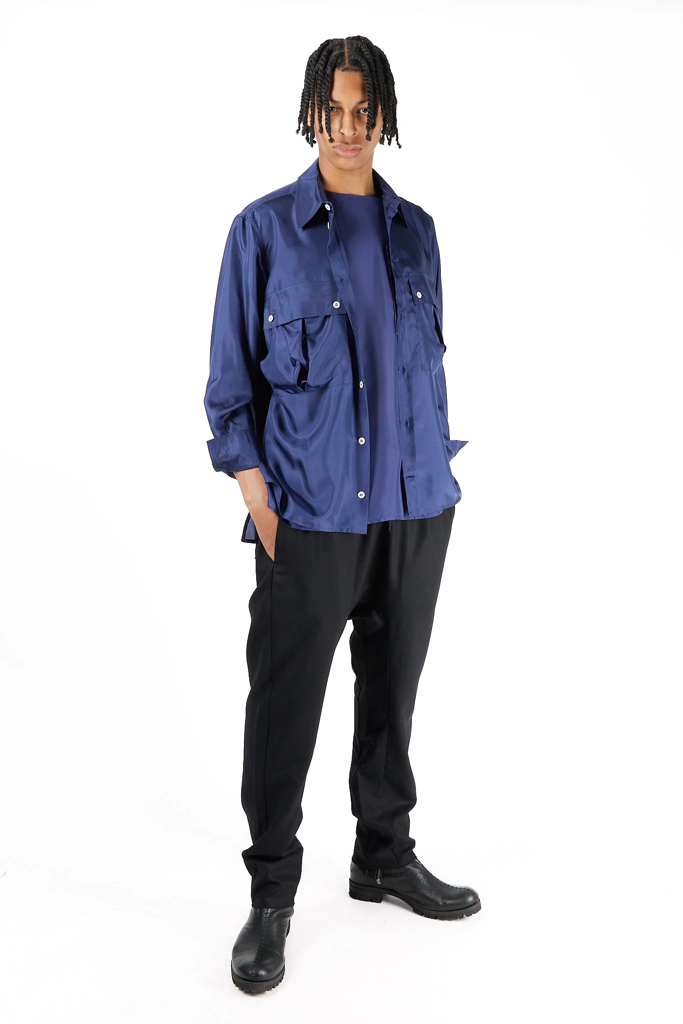 Aries Slouch Pocket Silk Shirt - Image 2