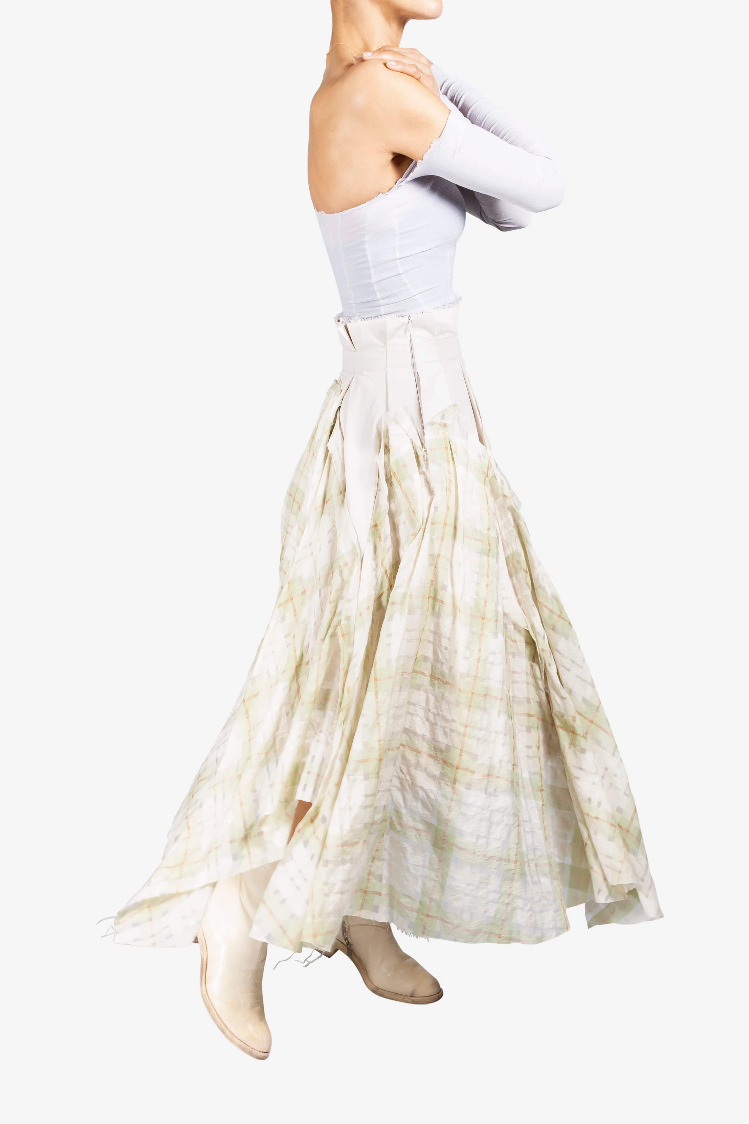 Asymmetric Draped Skirt - Image 2