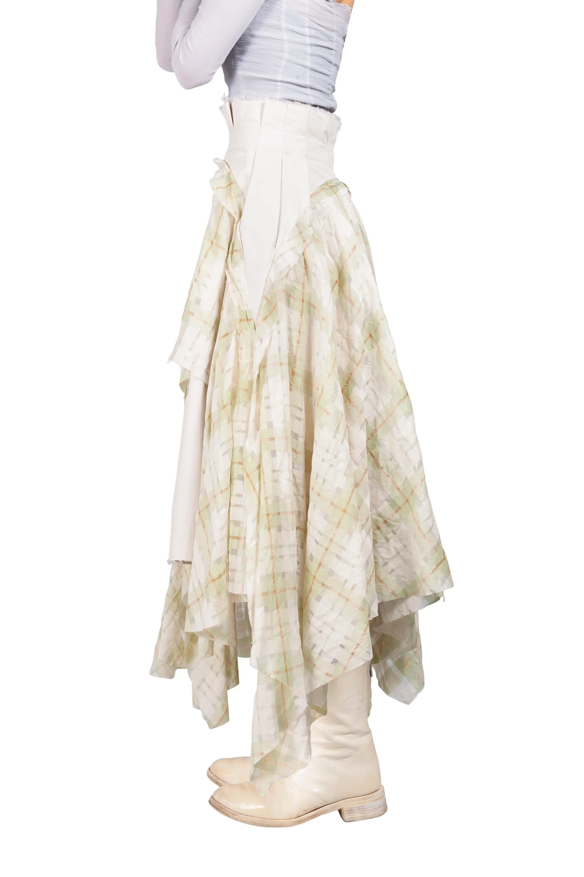 Asymmetric Draped Skirt - Image 3