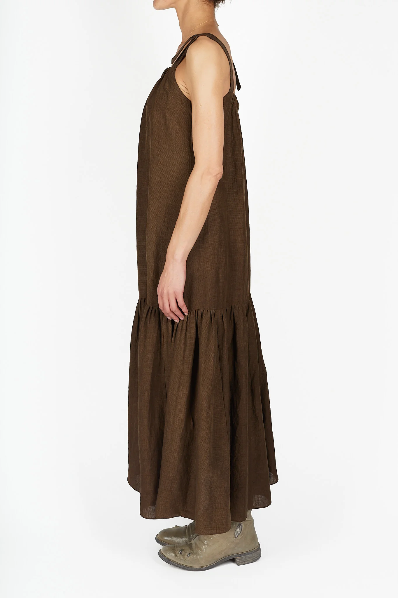 Boat Neckline Halter Dress - Image 3