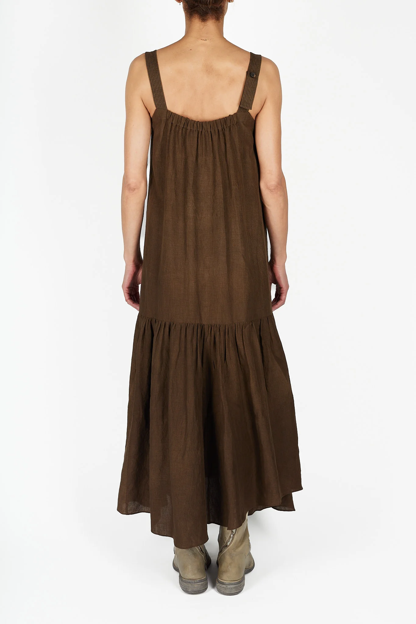 Boat Neckline Halter Dress - Image 4
