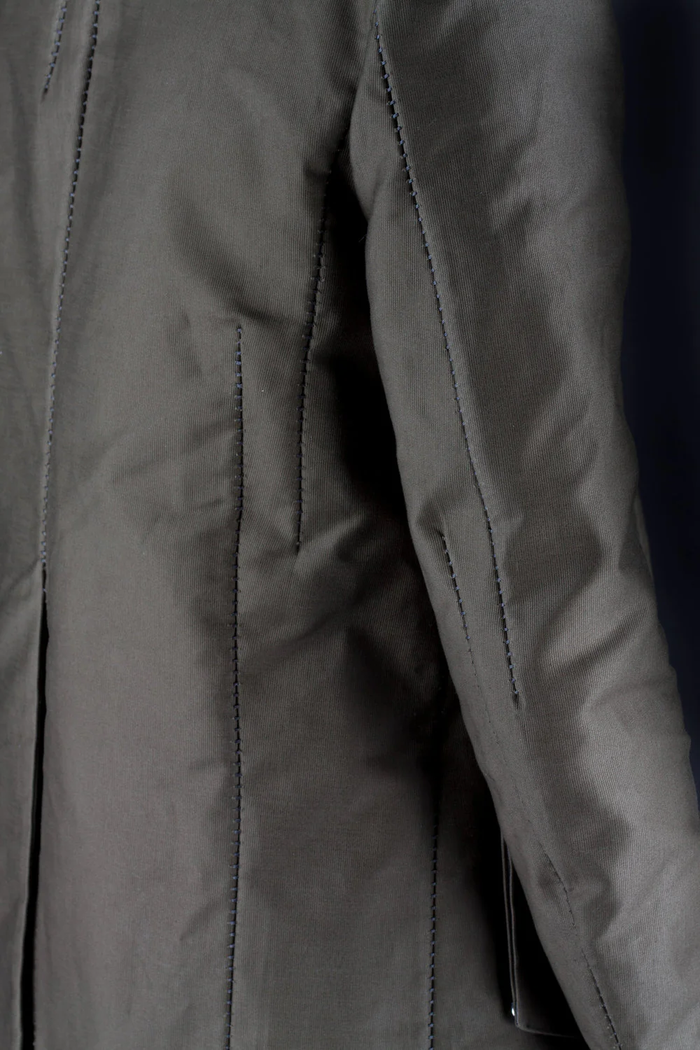 Unlined Visible Overlock Dead End Caban - Image 5