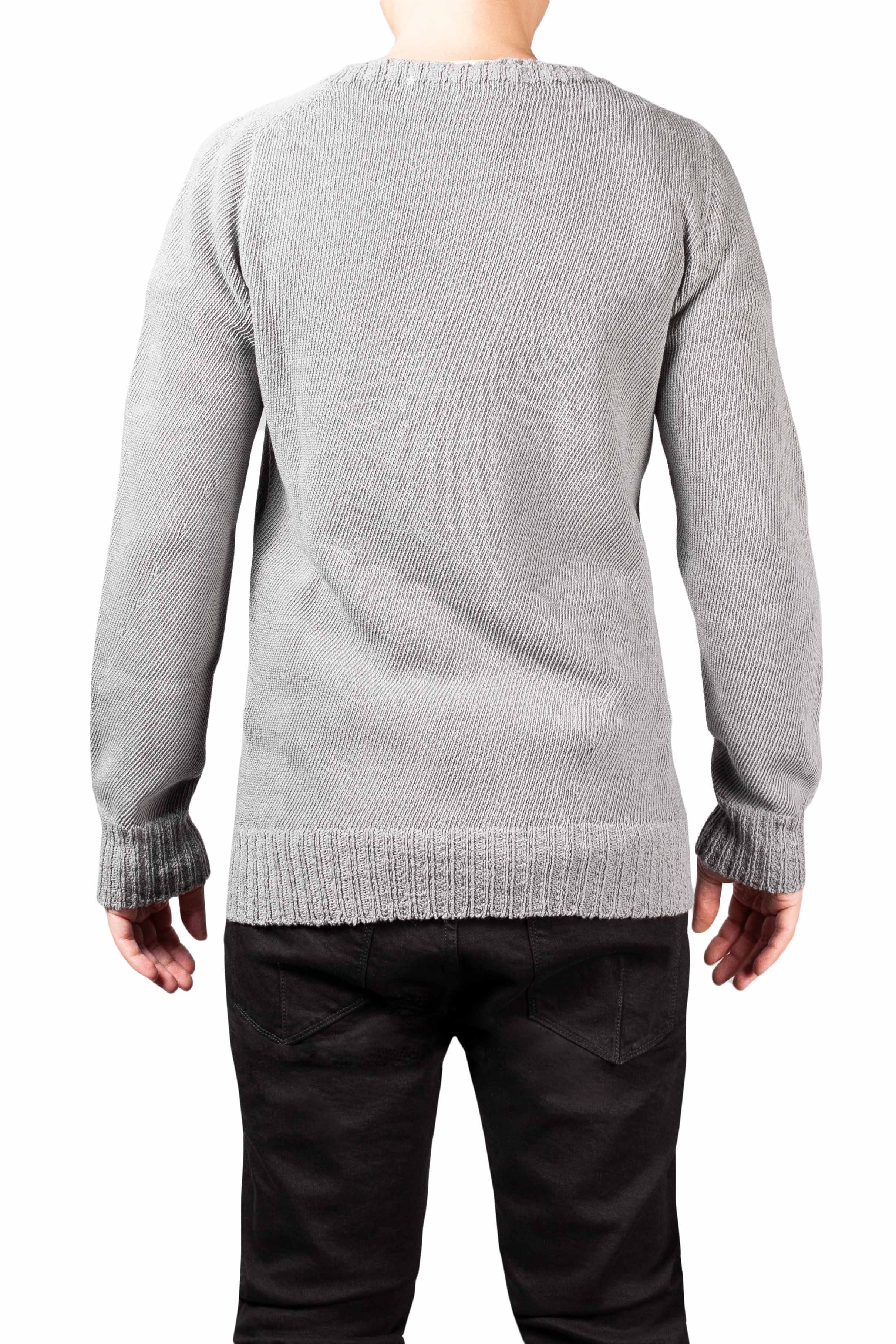 Seamless Long Sleeve Round Neck Sweater - Image 3