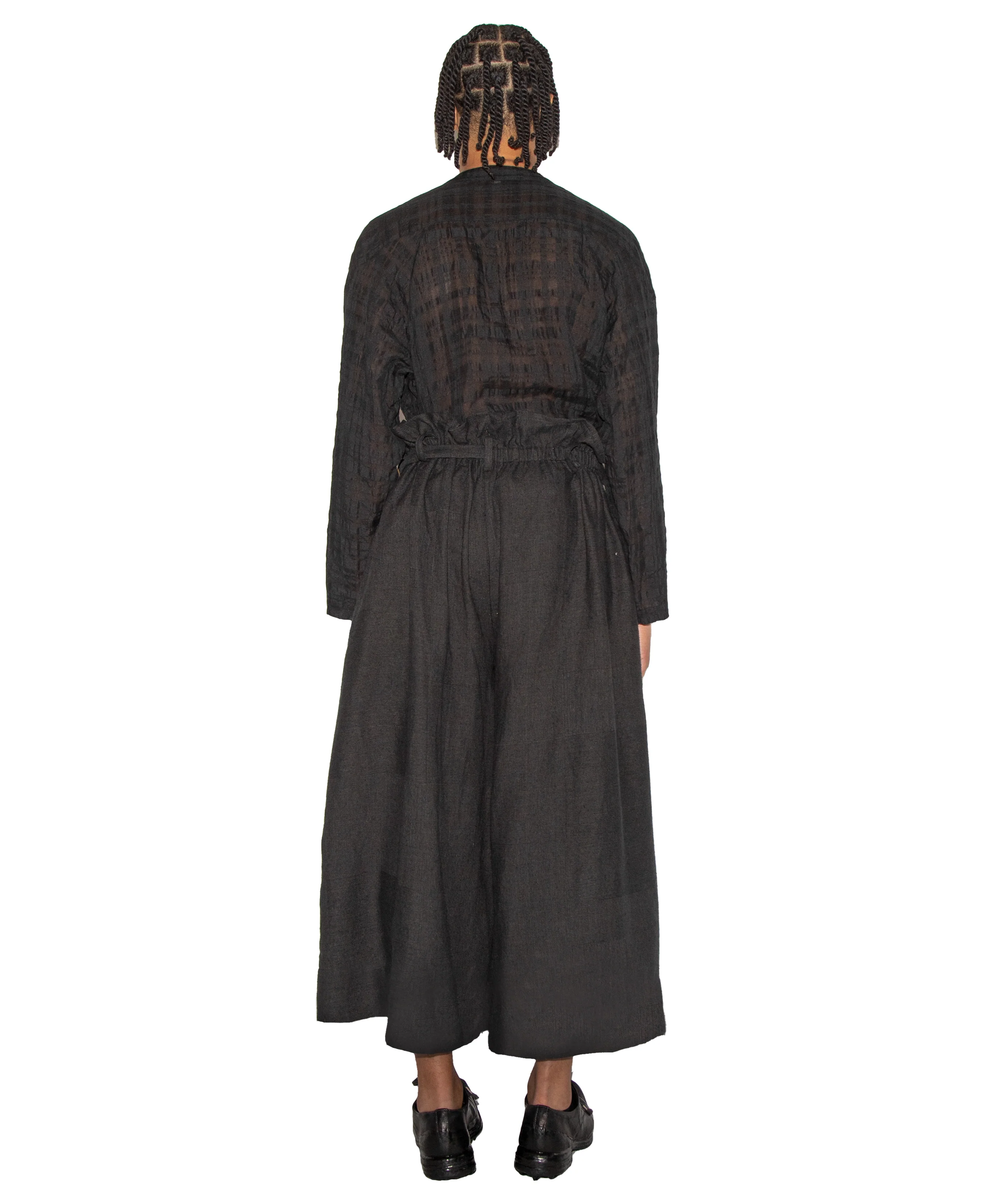 Hand Woven and Dyed Striped Trousers - Image 4