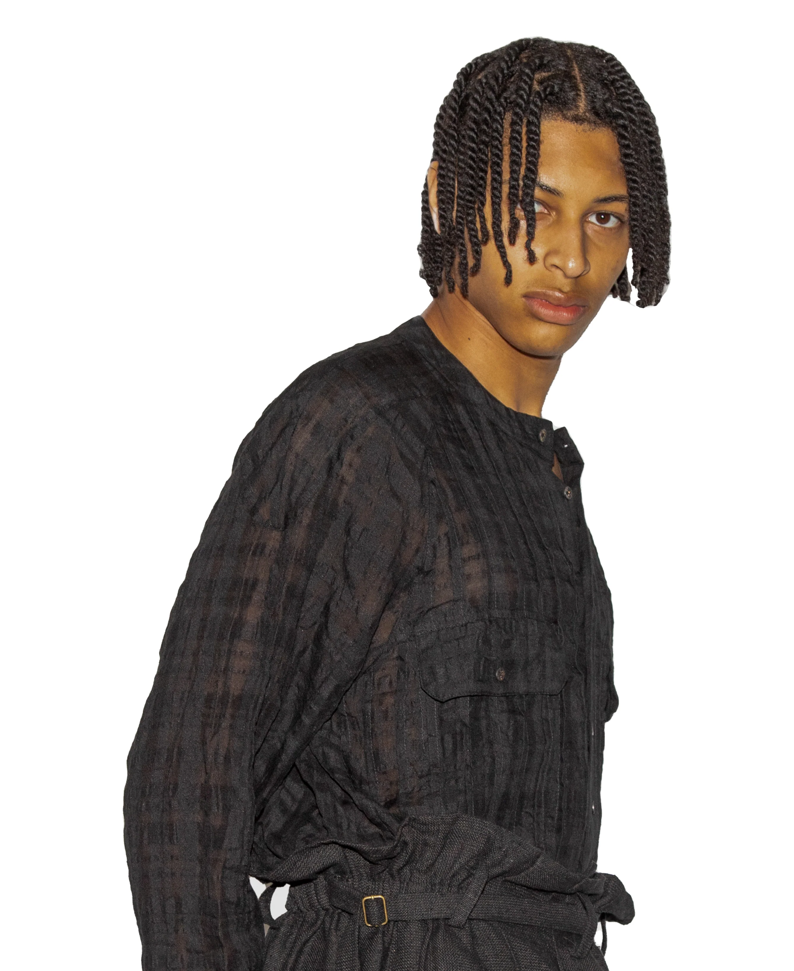 Hand Woven and Dyed Striped Trousers - Image 5