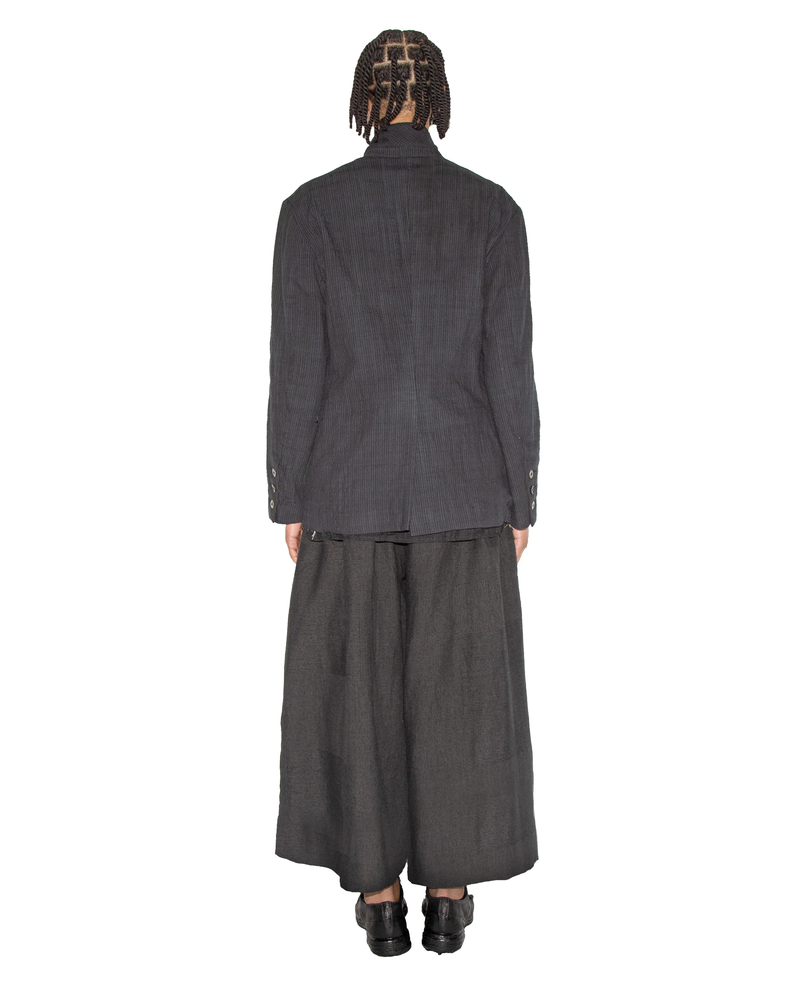 Slim-Fit Hand Woven and Dyed Patch Blazer - Image 5
