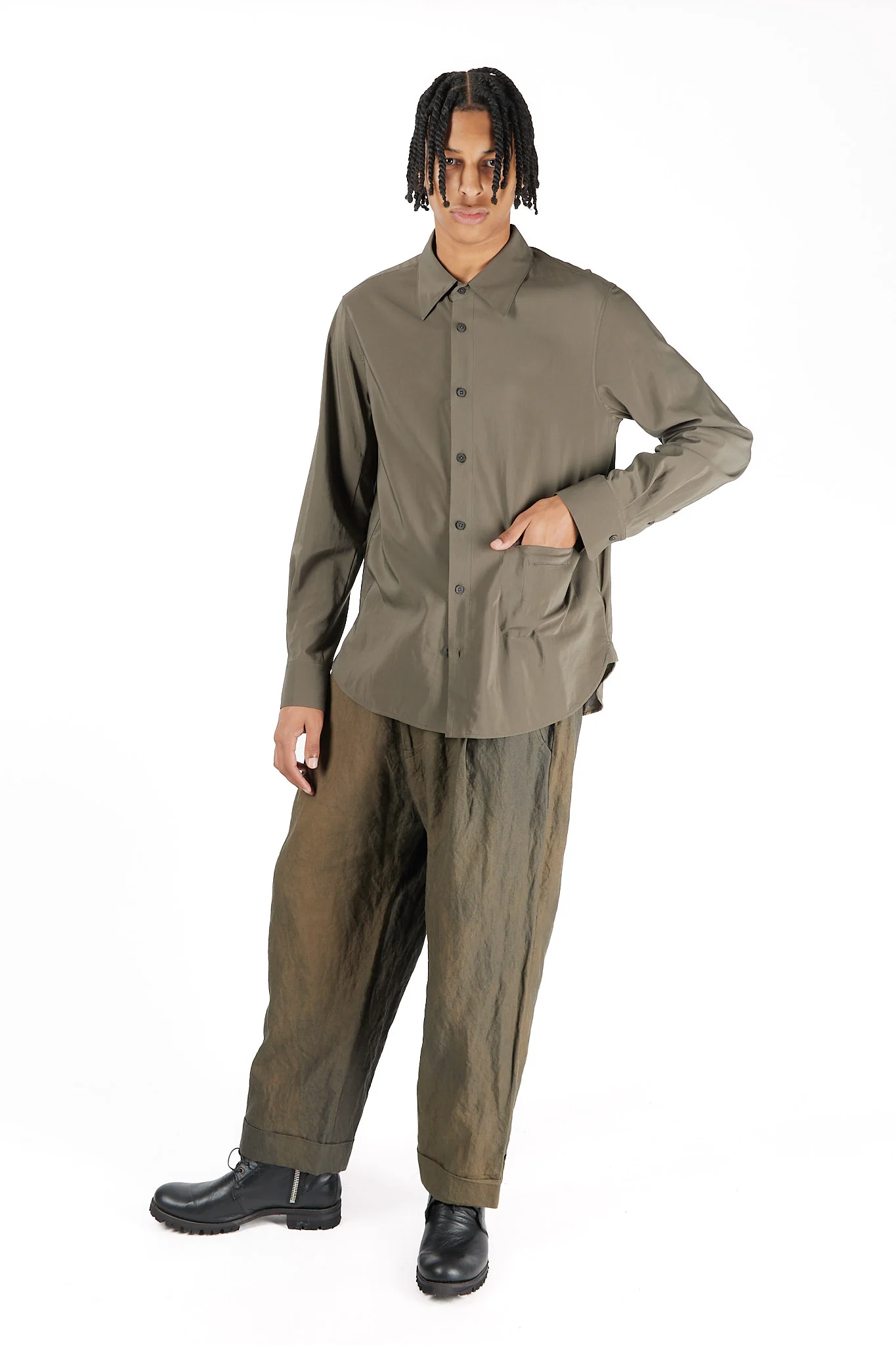Classic Spread Collar Shirt - Image 2