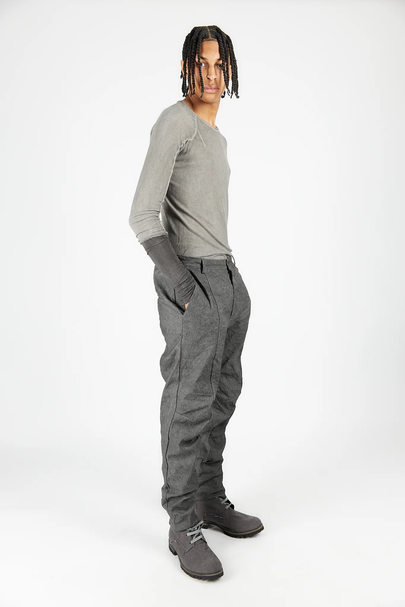Diagonal Seam Ergonomic Pants - Image 2