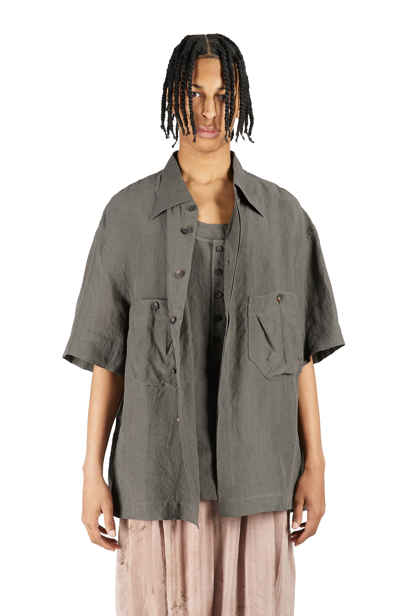 Double Pocket Short Sleeve Shirt