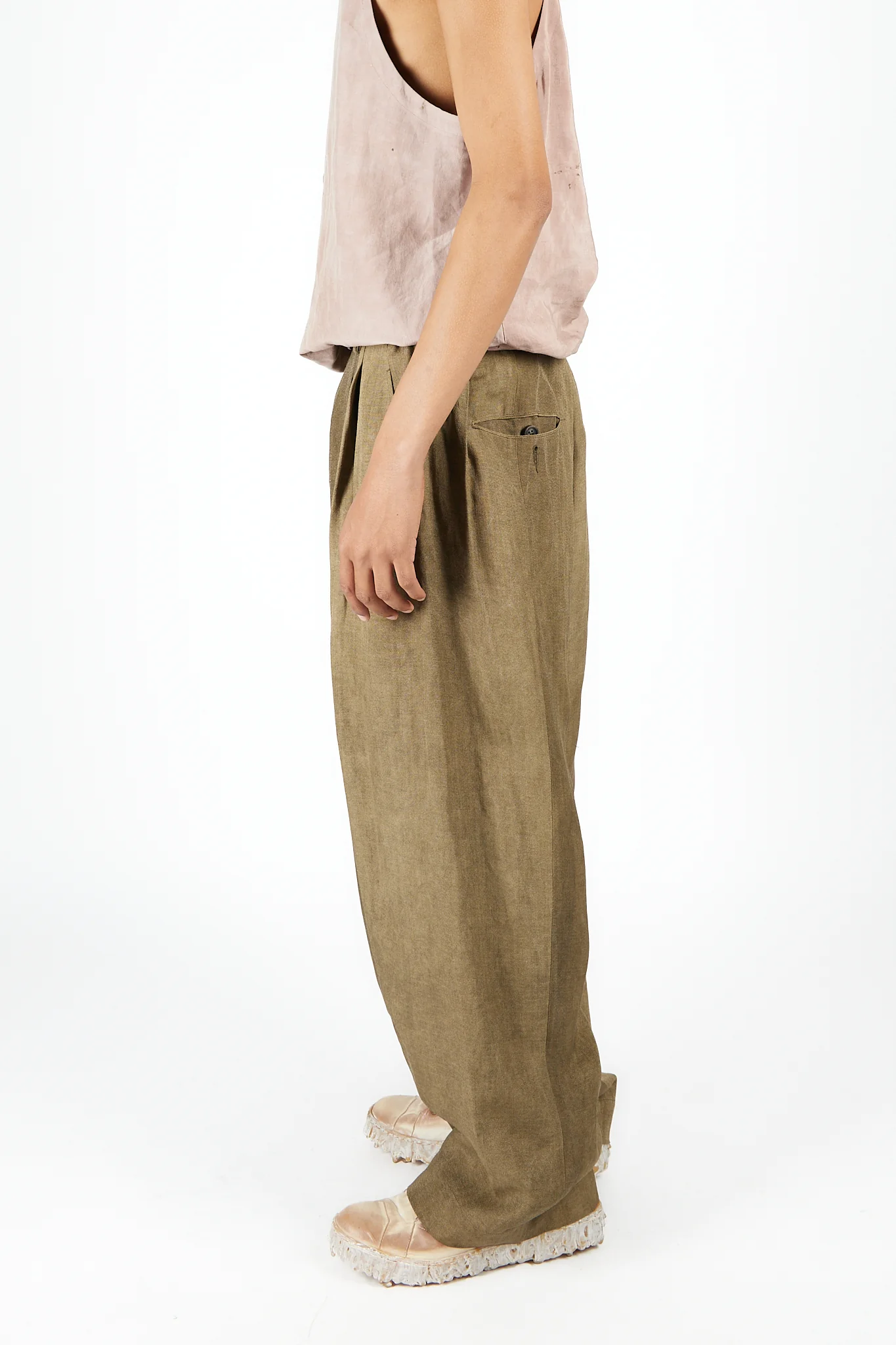 Drop Crotch Wide Leg Trousers - Image 3