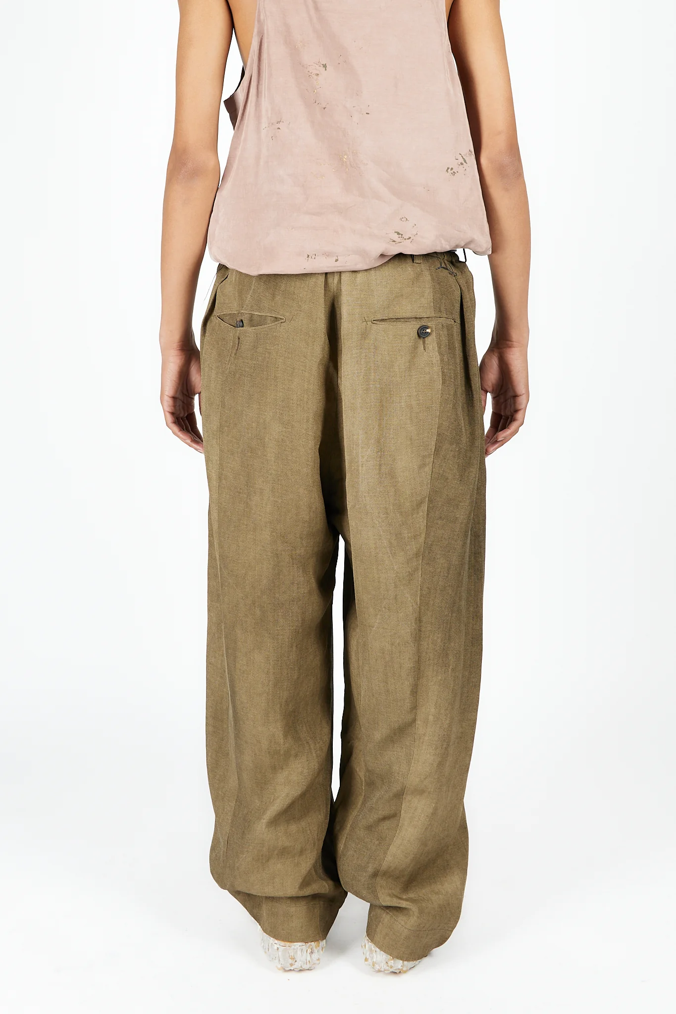 Drop Crotch Wide Leg Trousers - Image 4