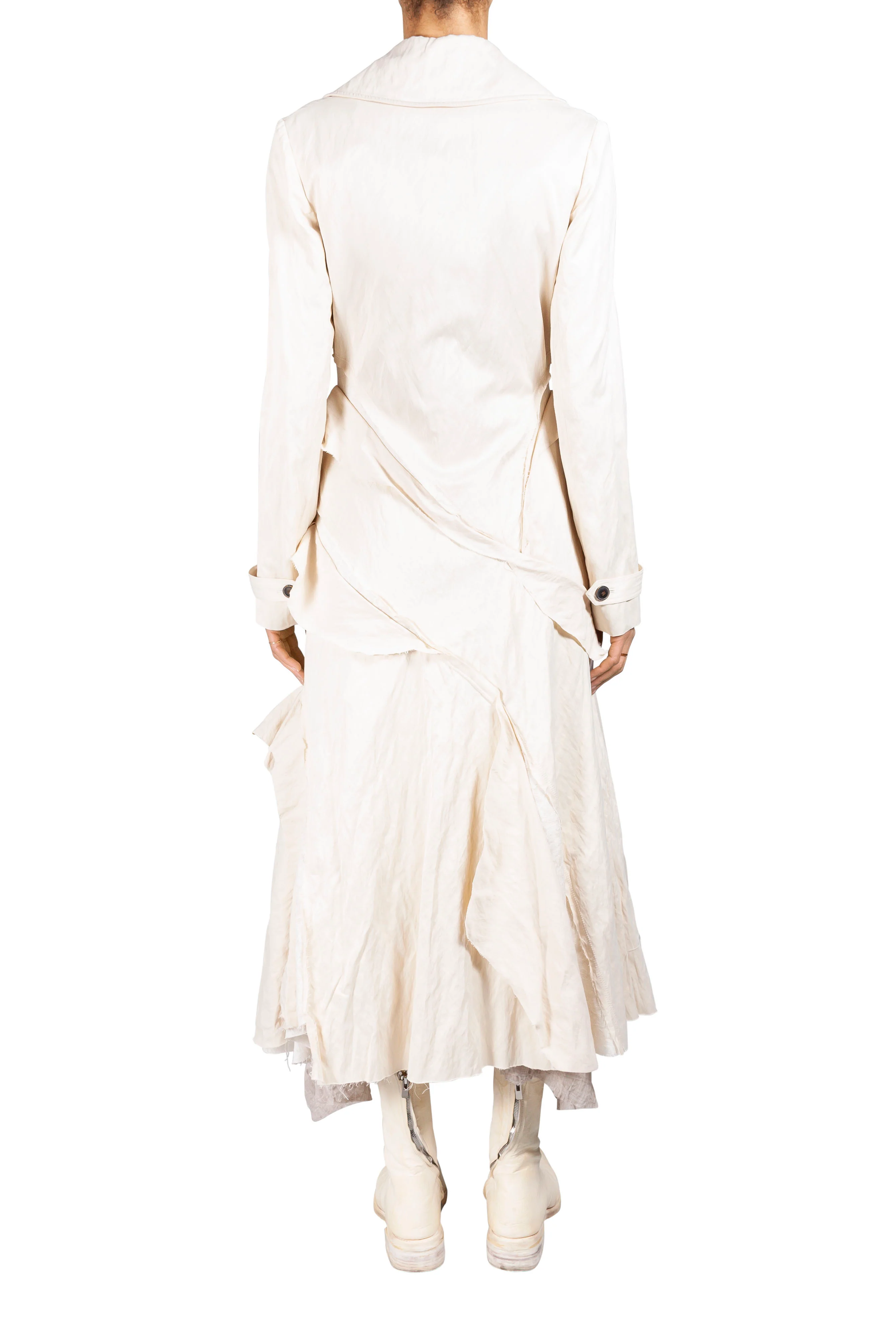 Fit Flare Asymmetric Coat - Image 4