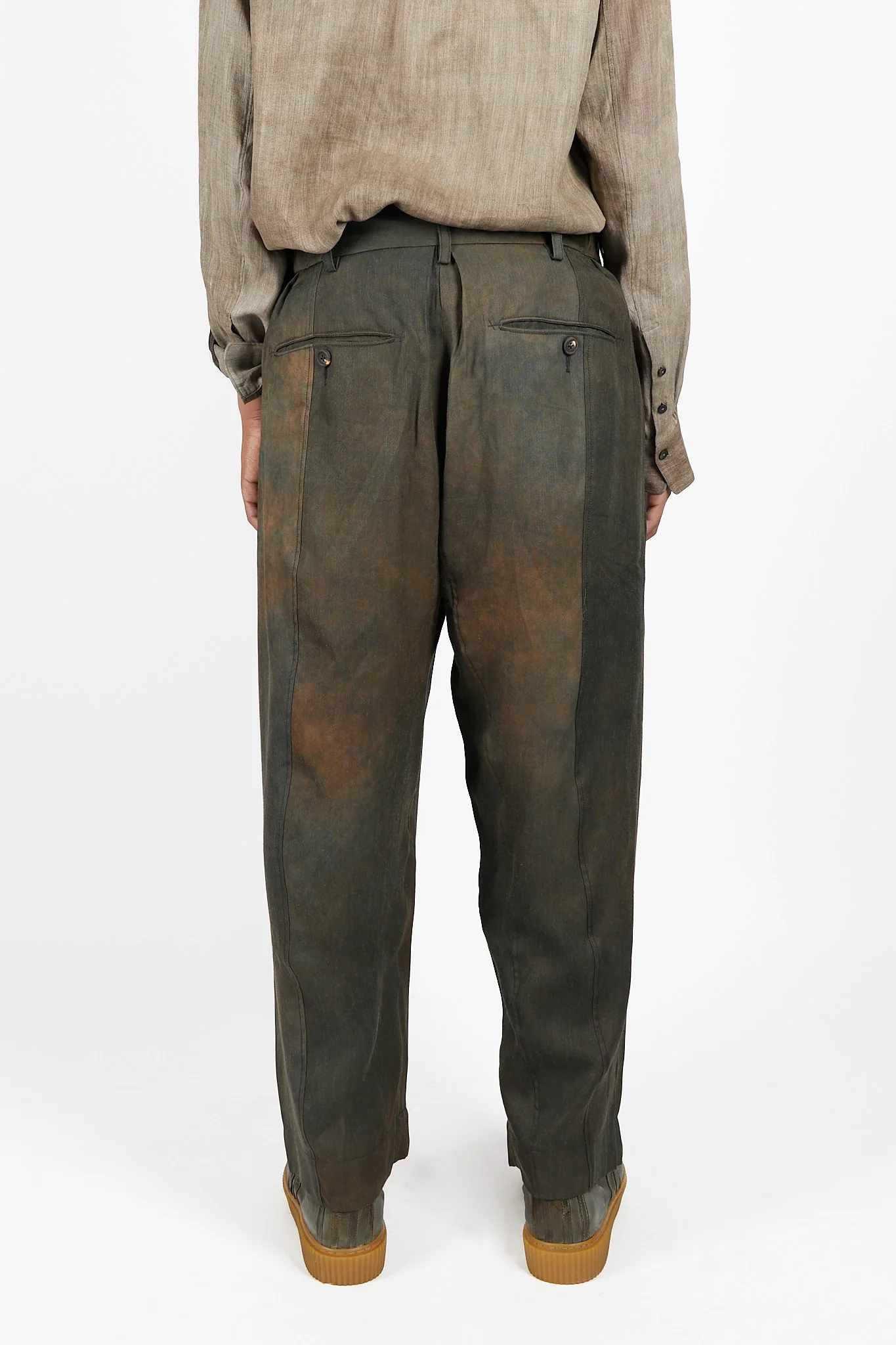 Front Pleats Tapered Long Trousers - Image 3
