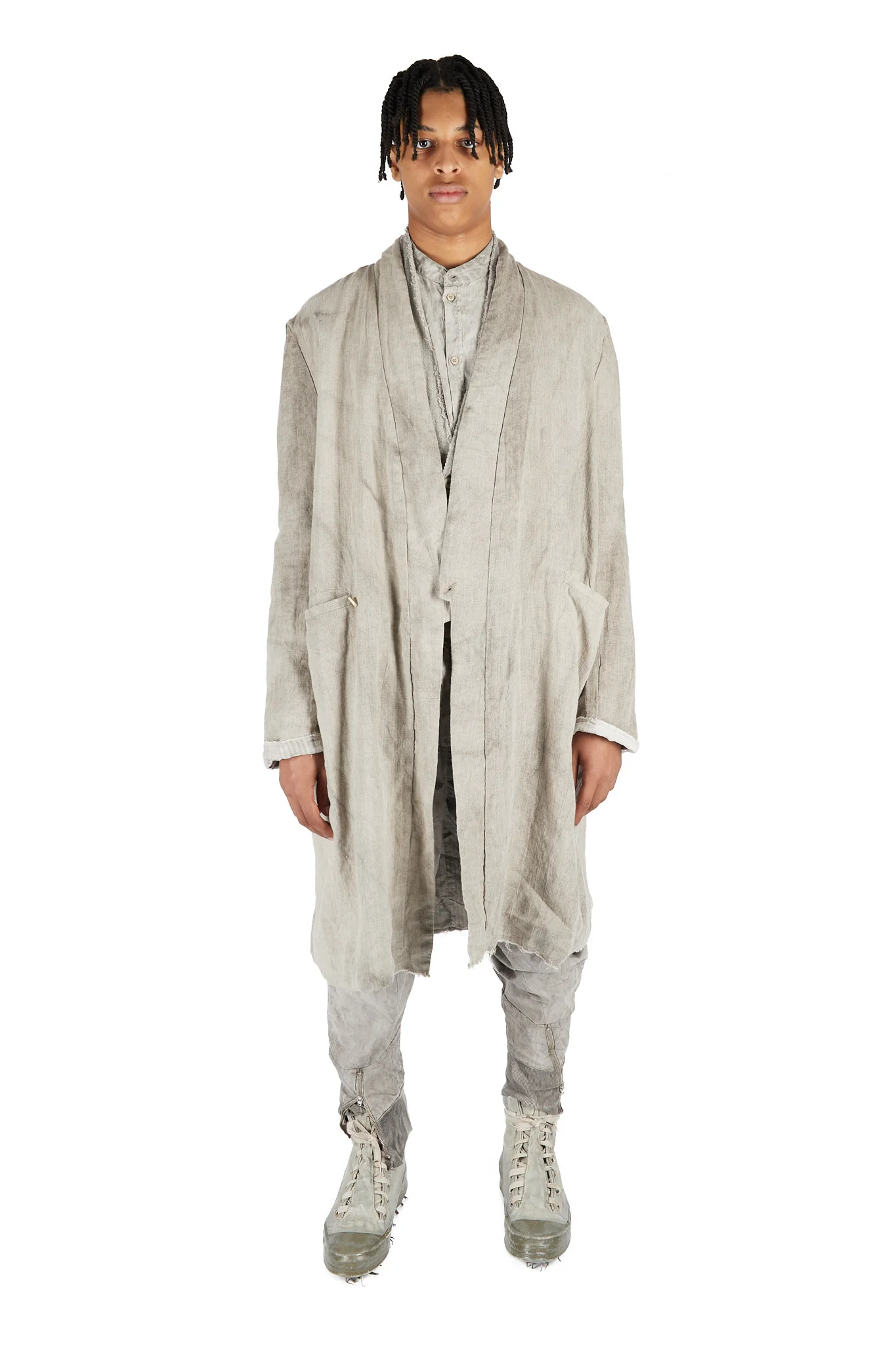 Hand Dyed Reversible Kimono Coat