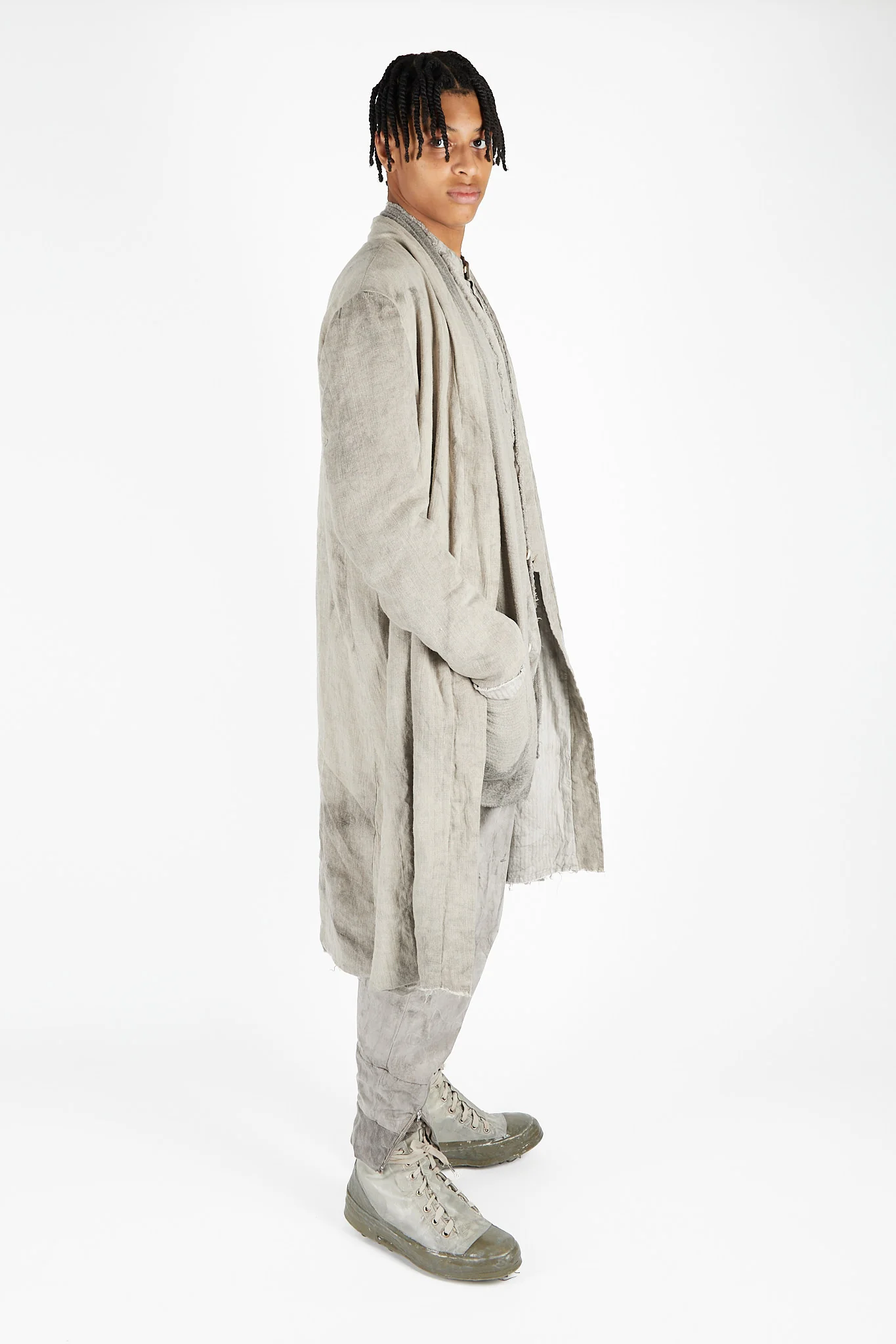 Hand Dyed Reversible Kimono Coat - Image 2