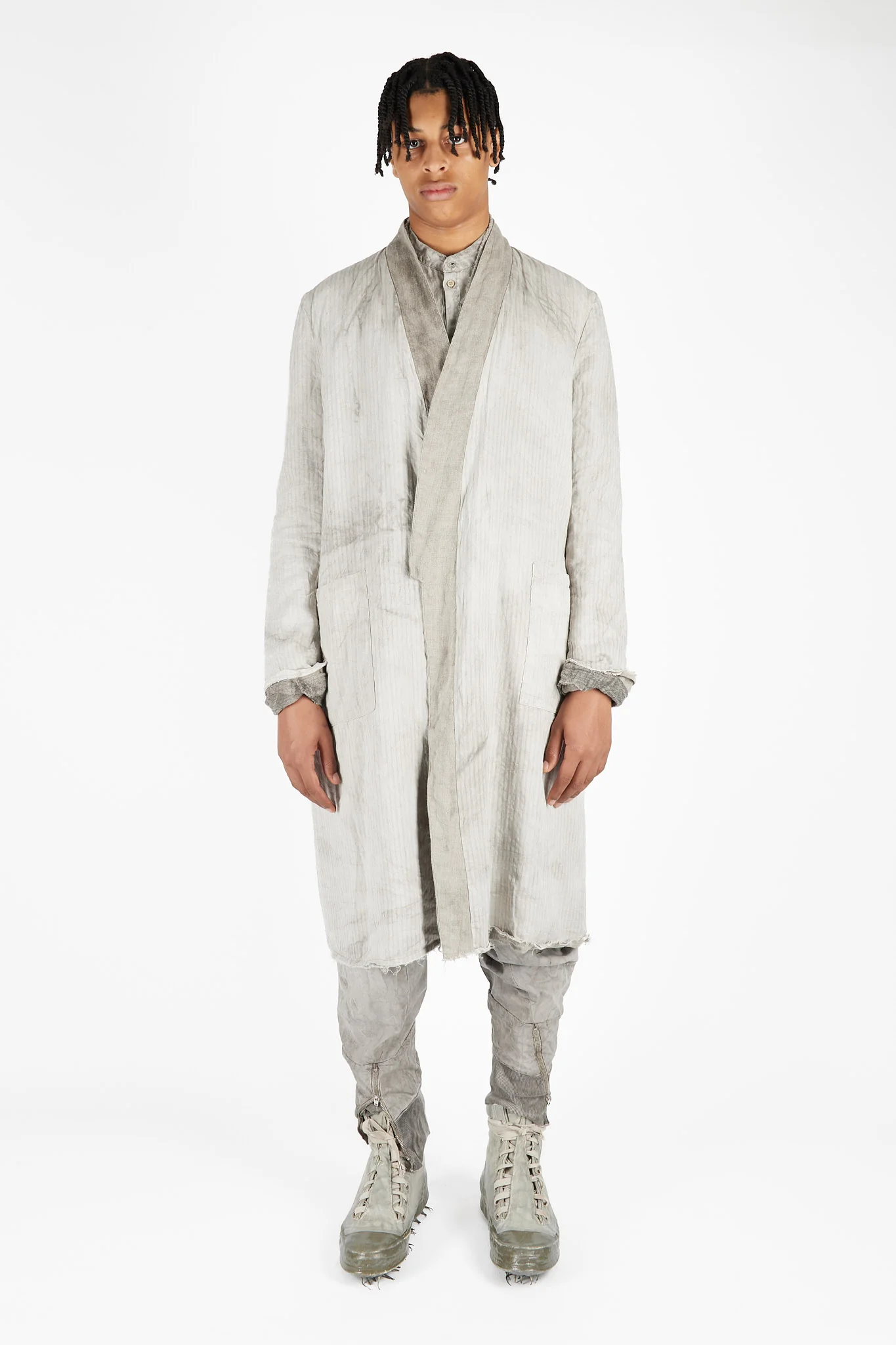 Hand Dyed Reversible Kimono Coat - Image 5