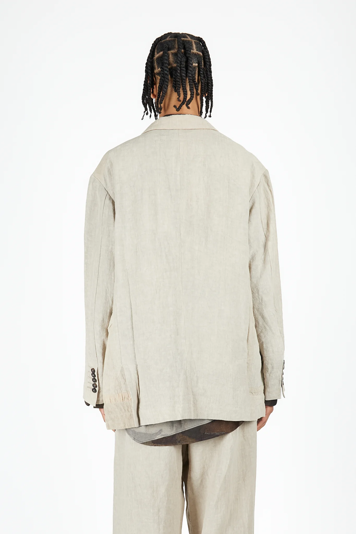 Hidden Patchwork 2 Button Jacket - Image 4