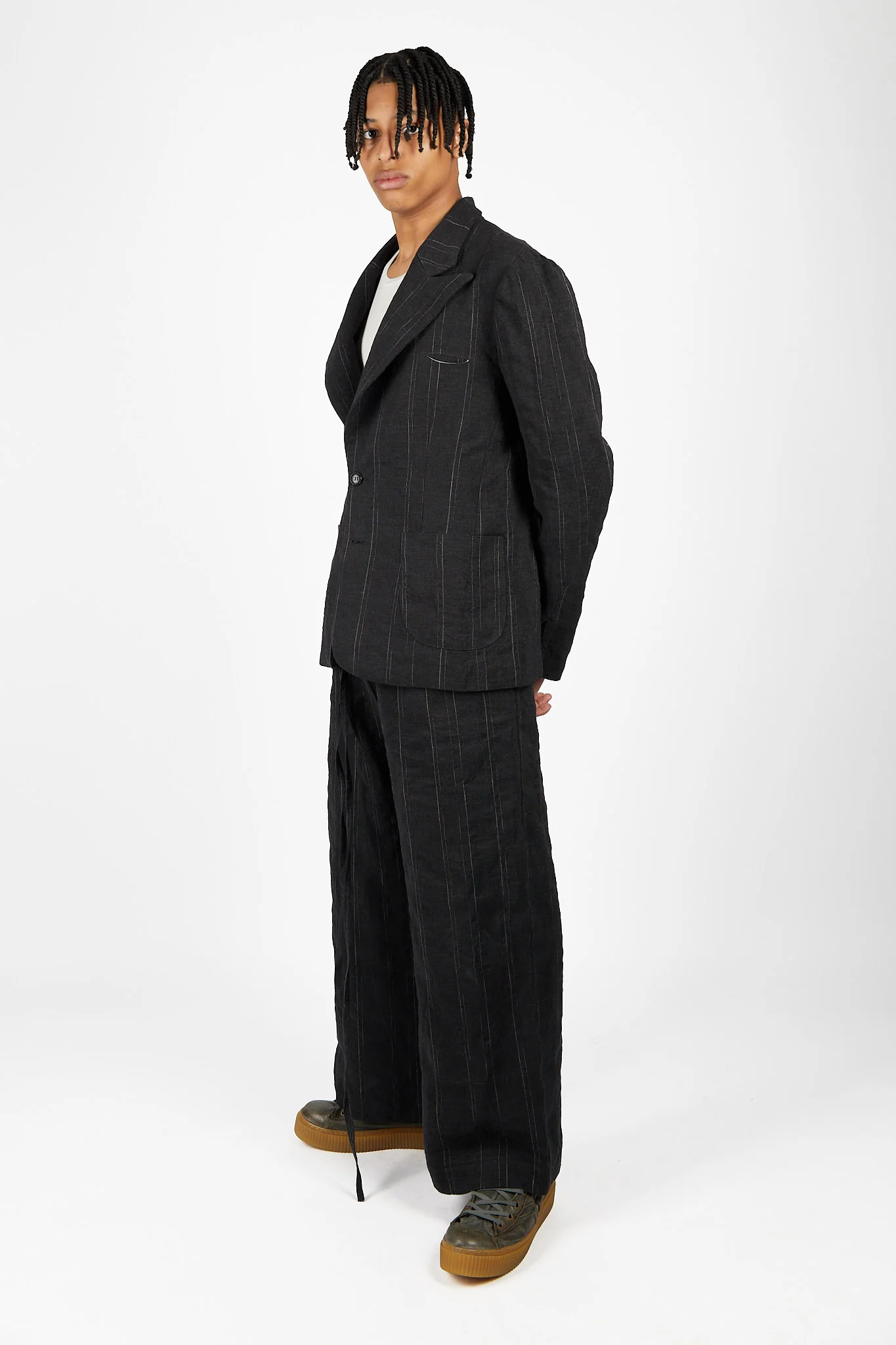 Wide Peak Lapel Jacket - Image 2