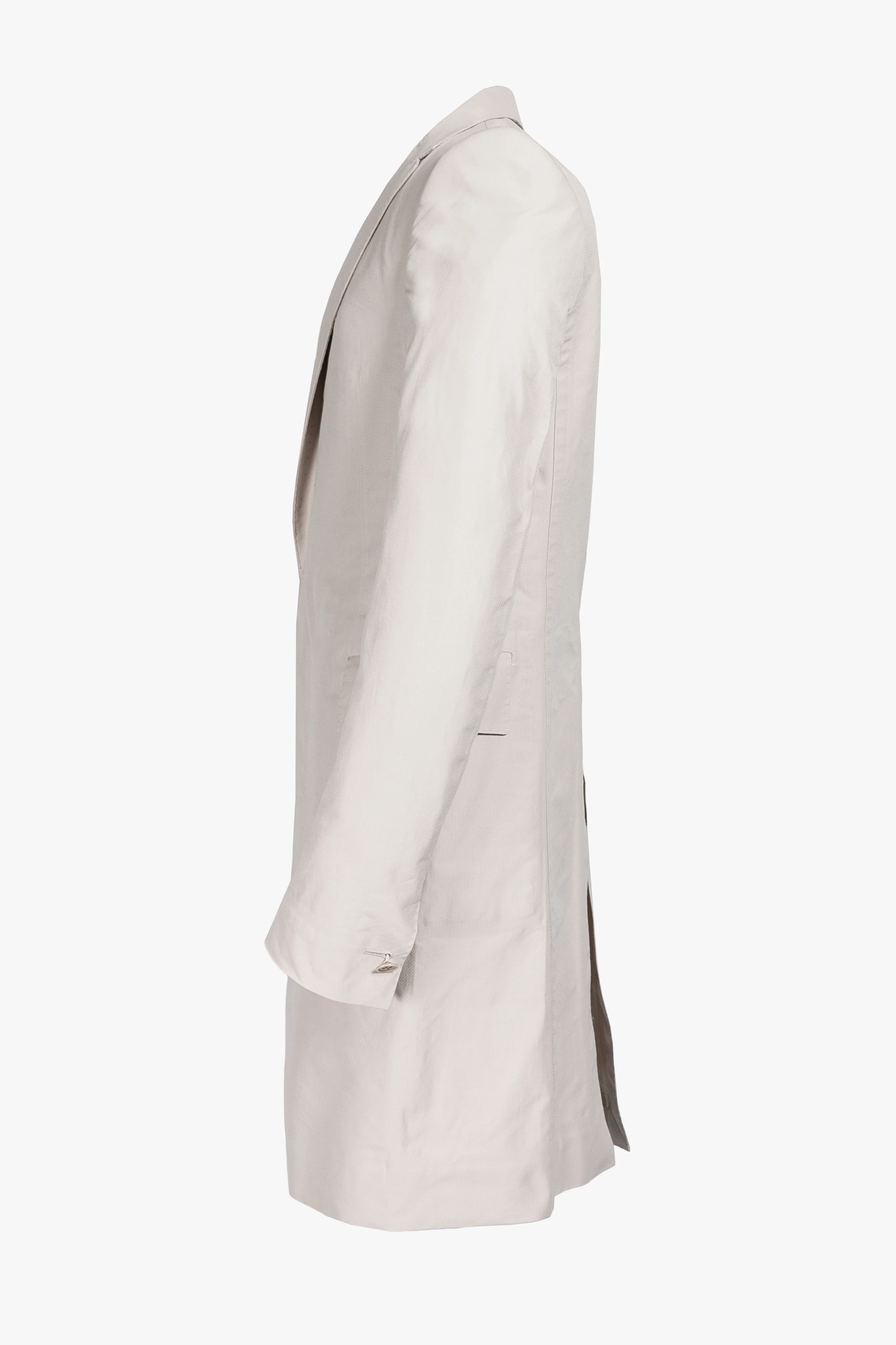 Jacketchute-Lined 2 Button Taped Long Jacket - Image 2