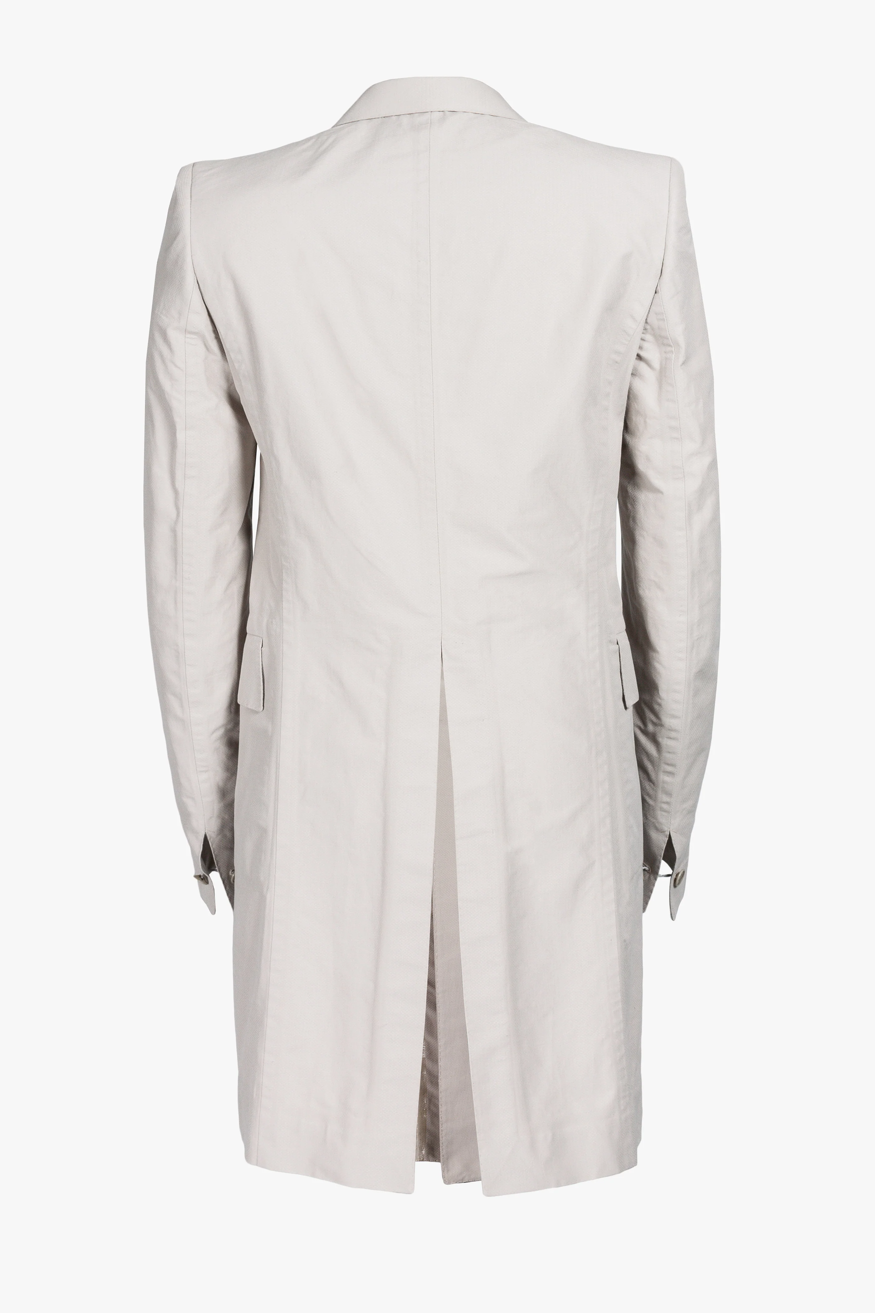 Jacketchute-Lined 2 Button Taped Long Jacket - Image 3