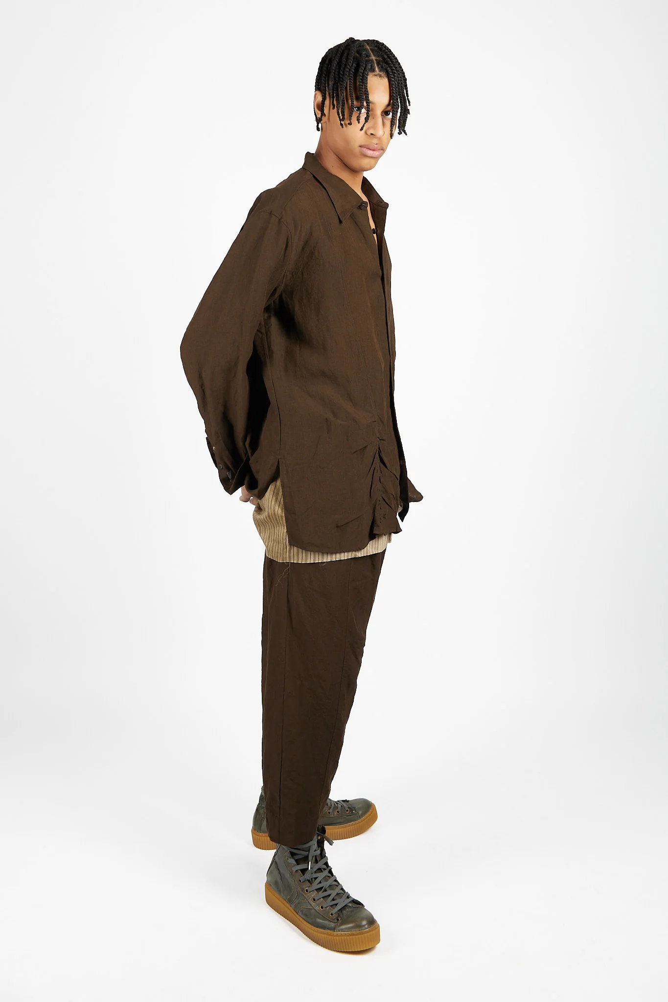 Layered Wrinkled Effect Shirt - Image 2