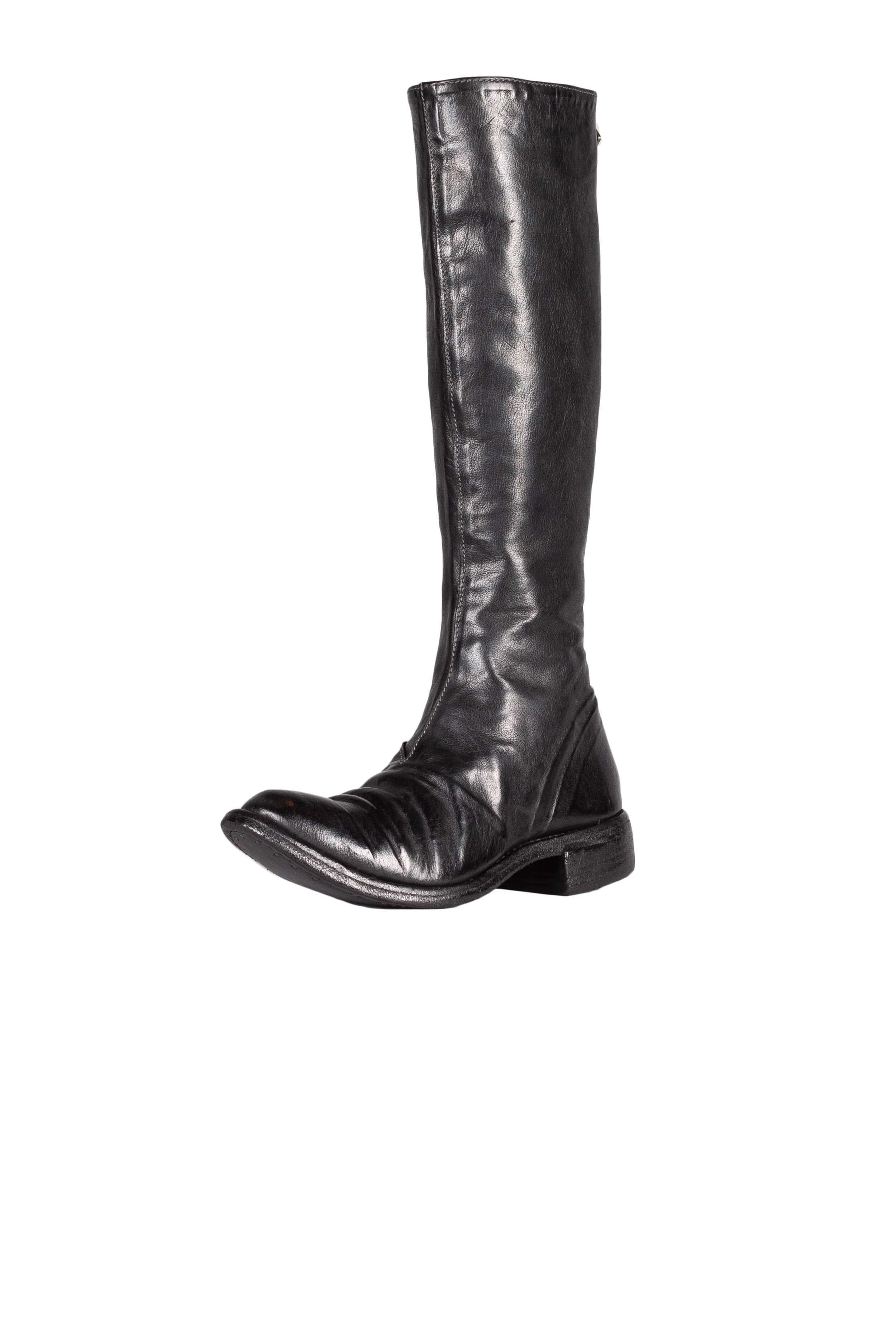 Object Dyed Lined Diagonal Zip Knee High Goodyear Boot - Image 2
