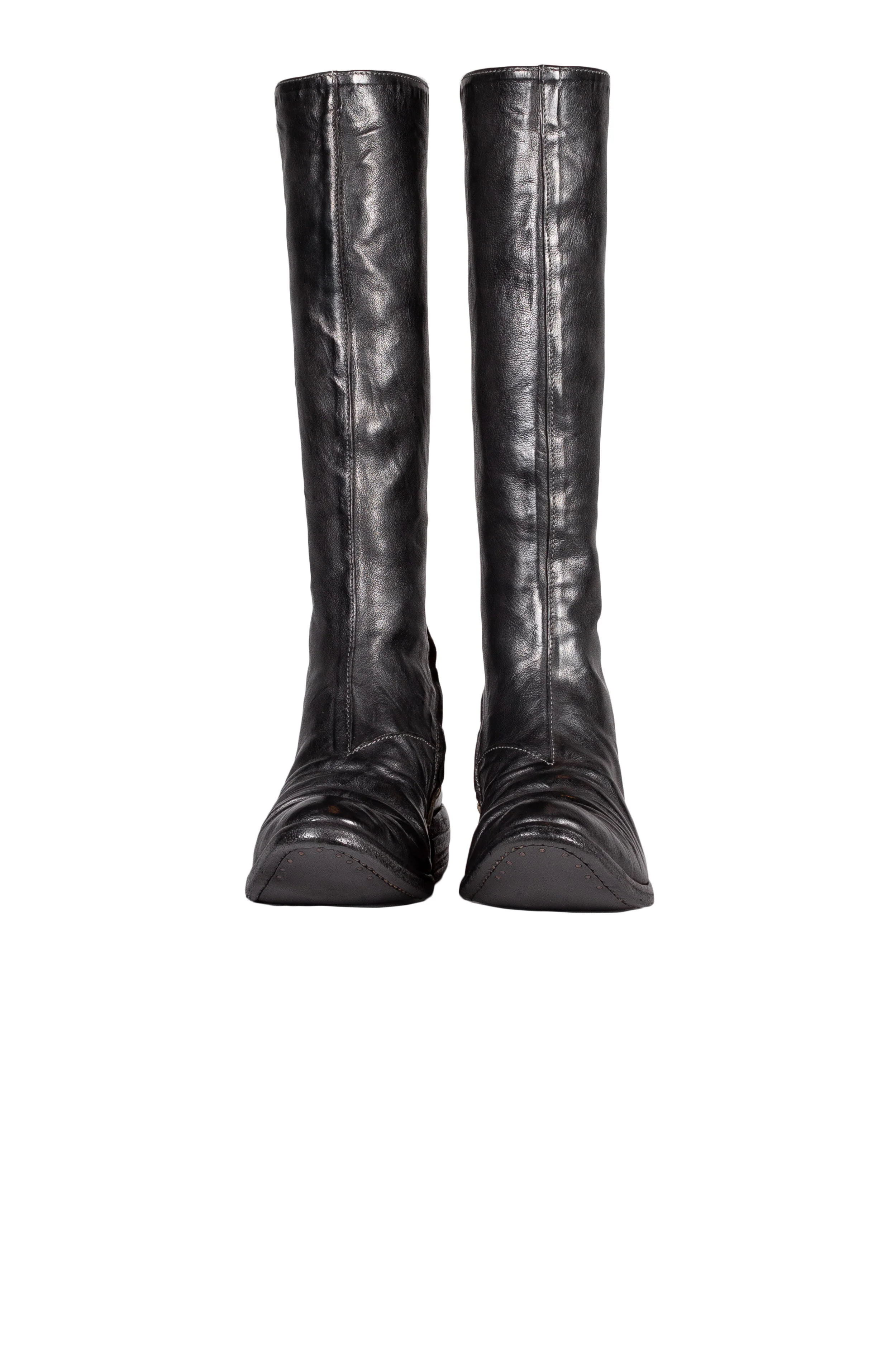 Object Dyed Lined Diagonal Zip Knee High Goodyear Boot - Image 3