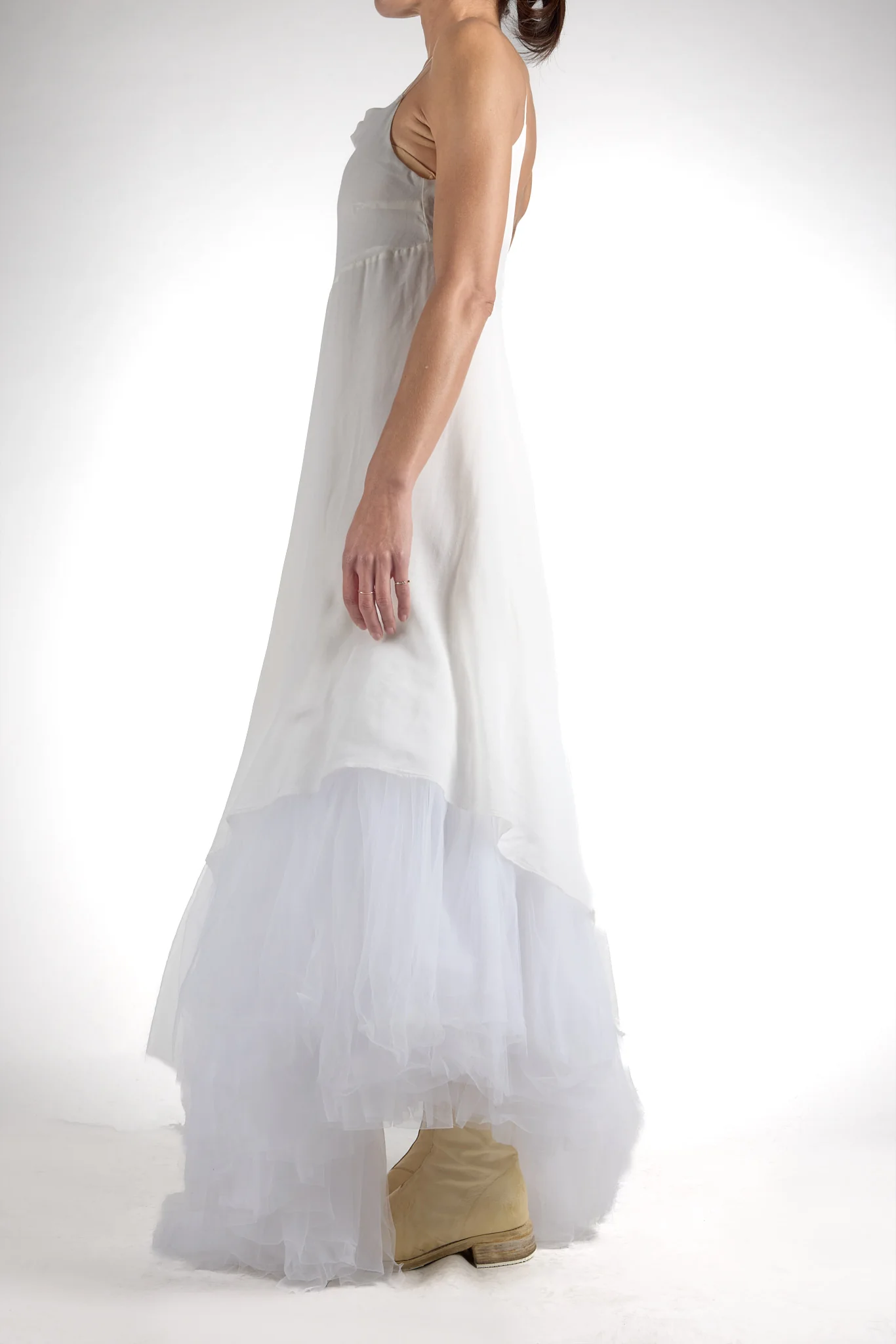 Tulle Panel Combi Dress - Image 2