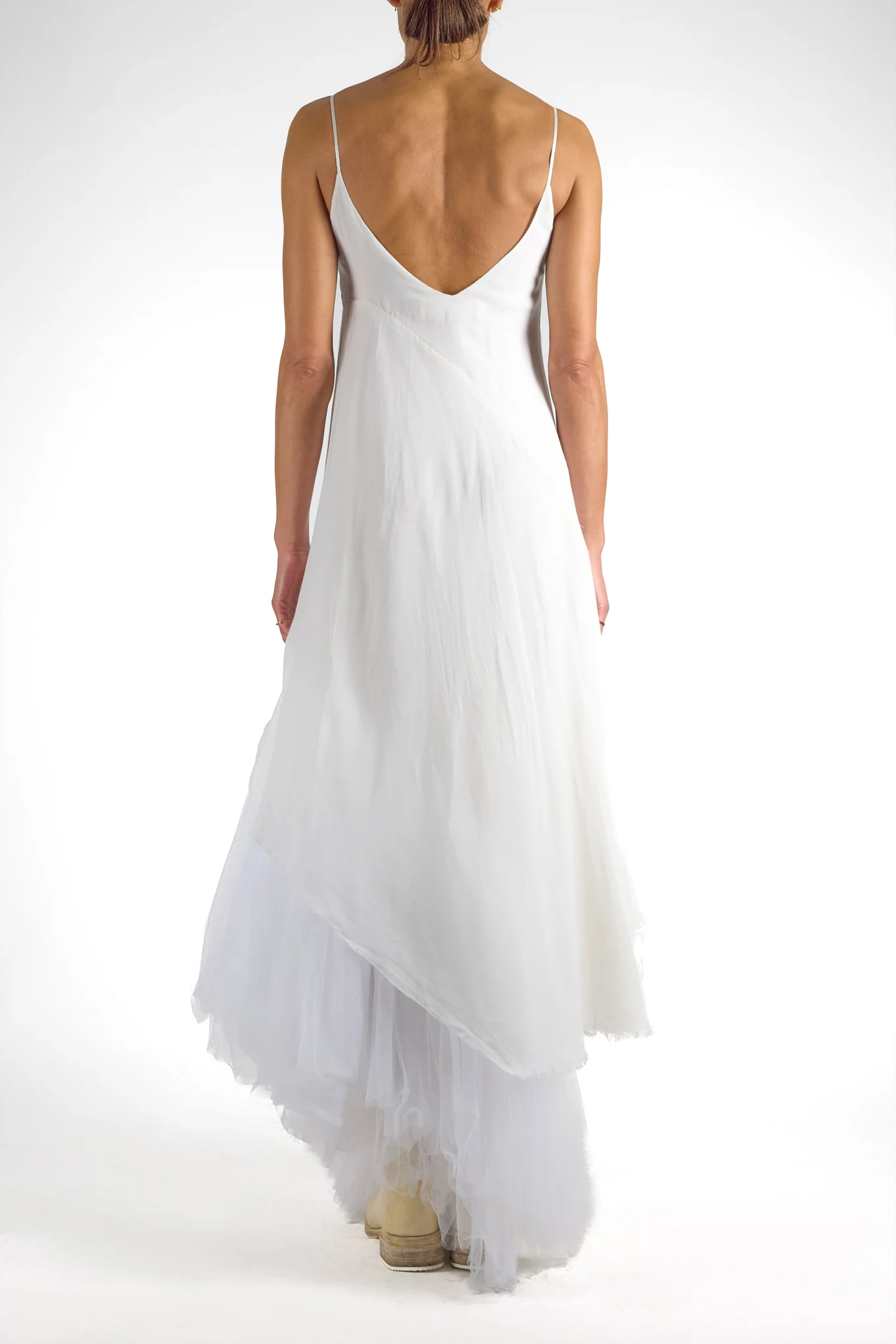 Tulle Panel Combi Dress - Image 3