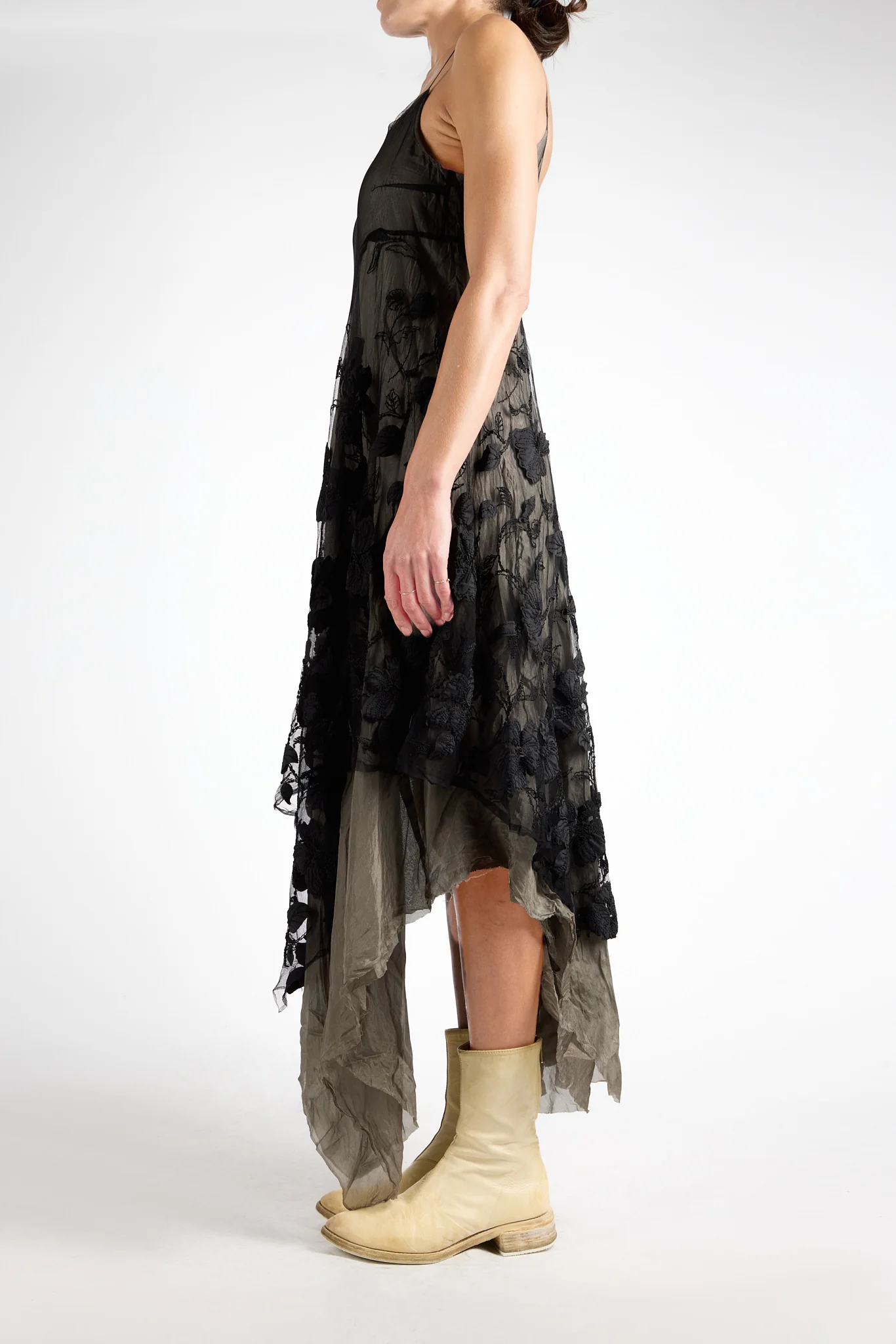 Tulle Panel Combi Dress - Image 2