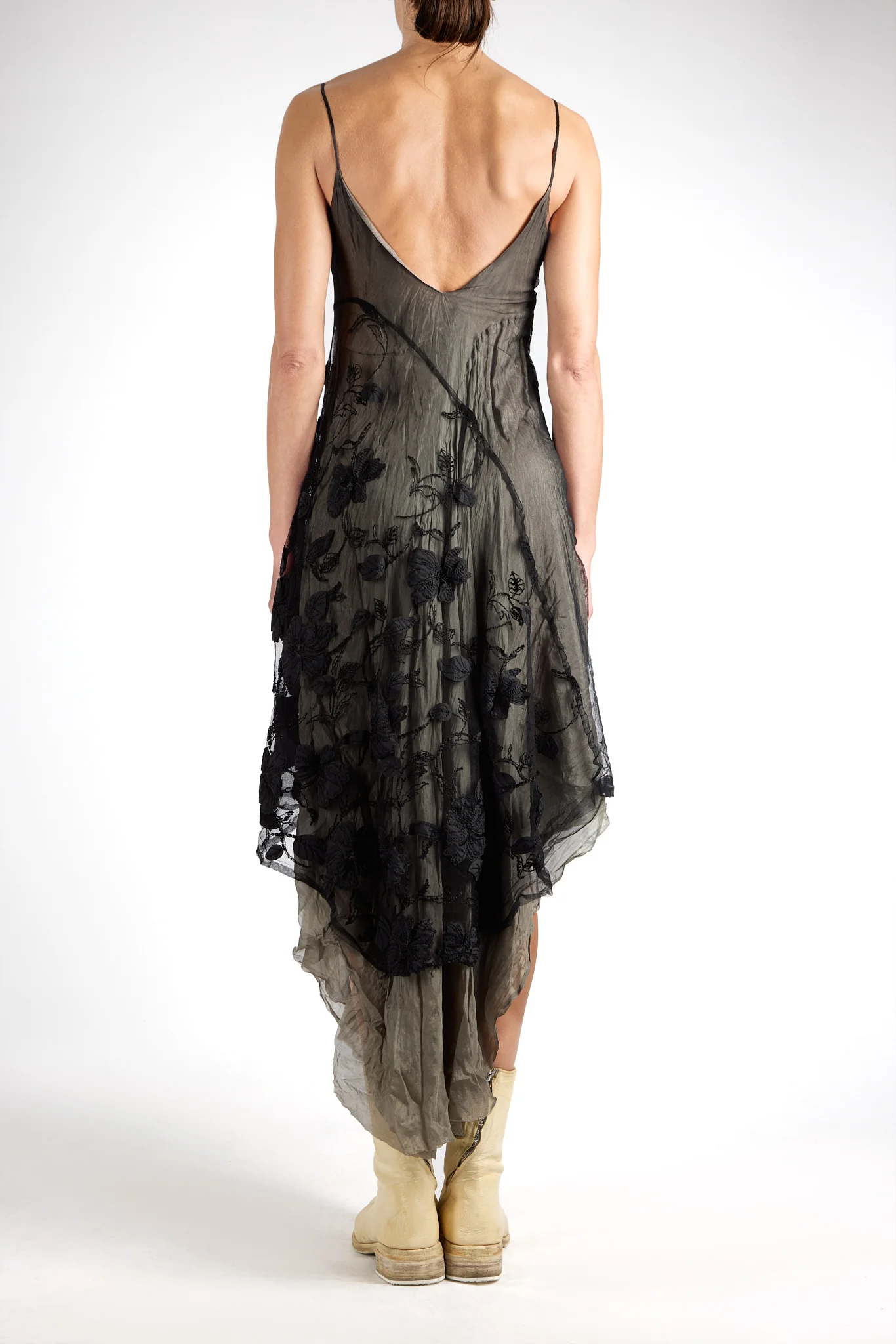 Tulle Panel Combi Dress - Image 3
