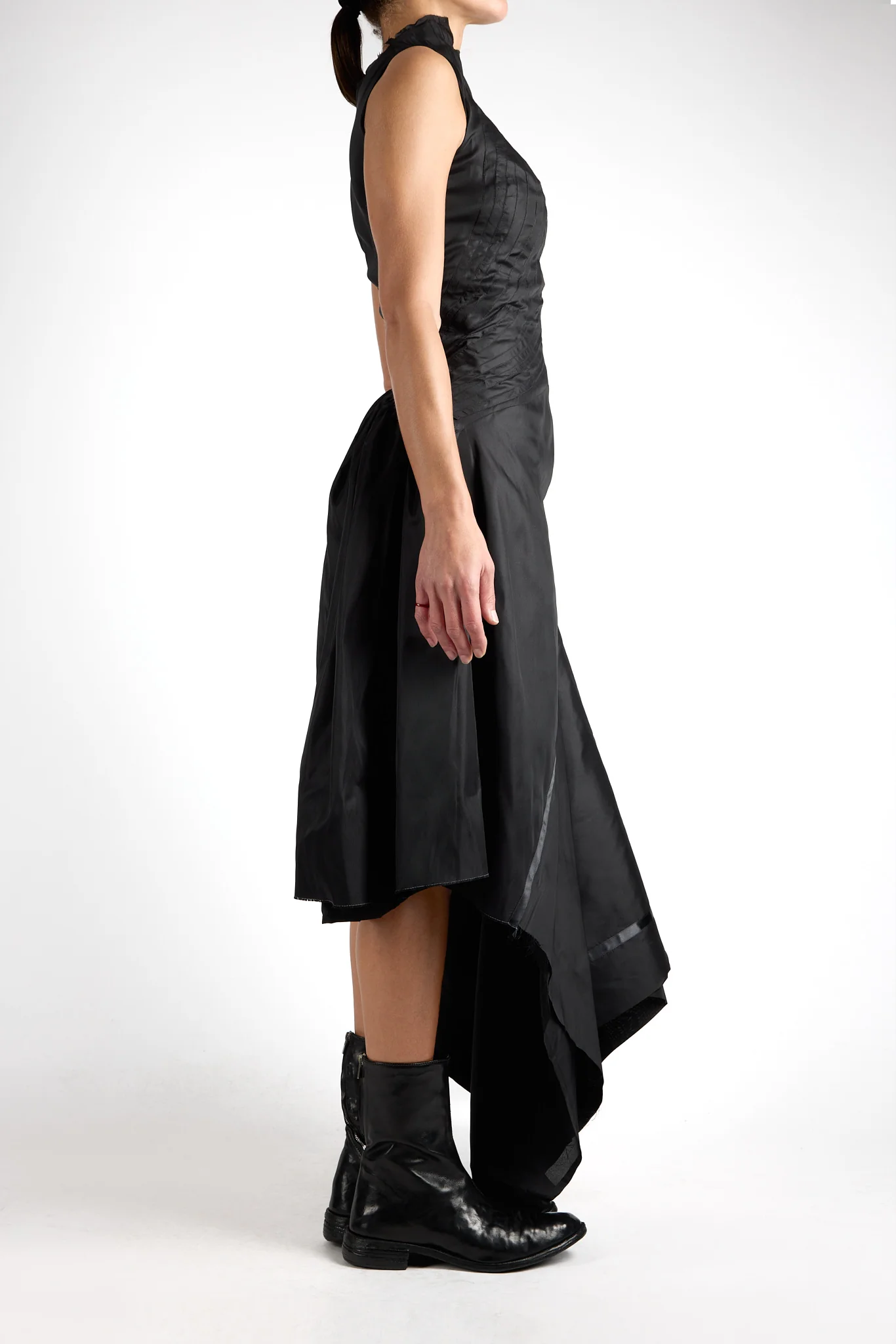 Taffeta Pleats Dress - Image 3