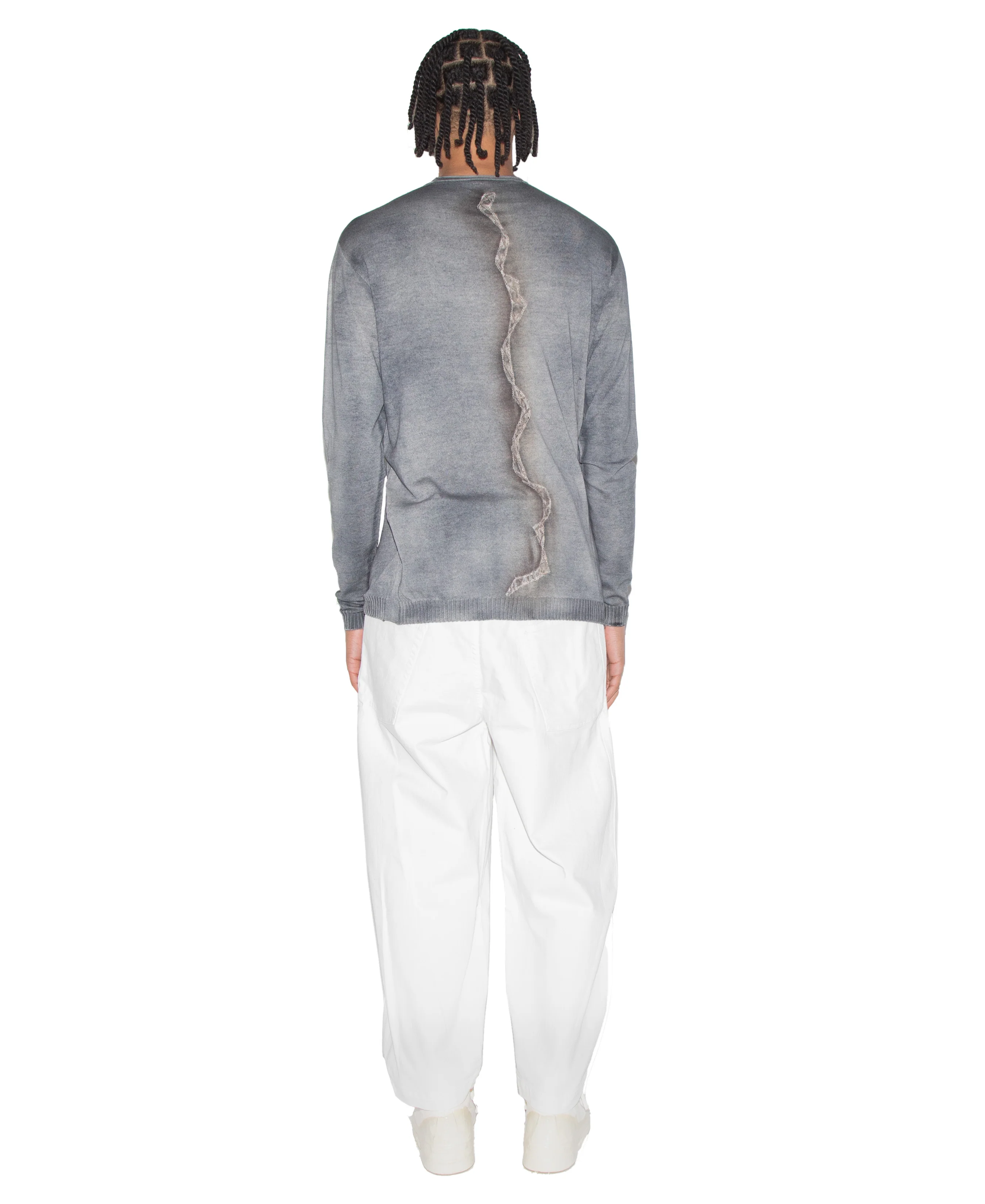 Lightweight Cotton Knit Sweater - Image 3