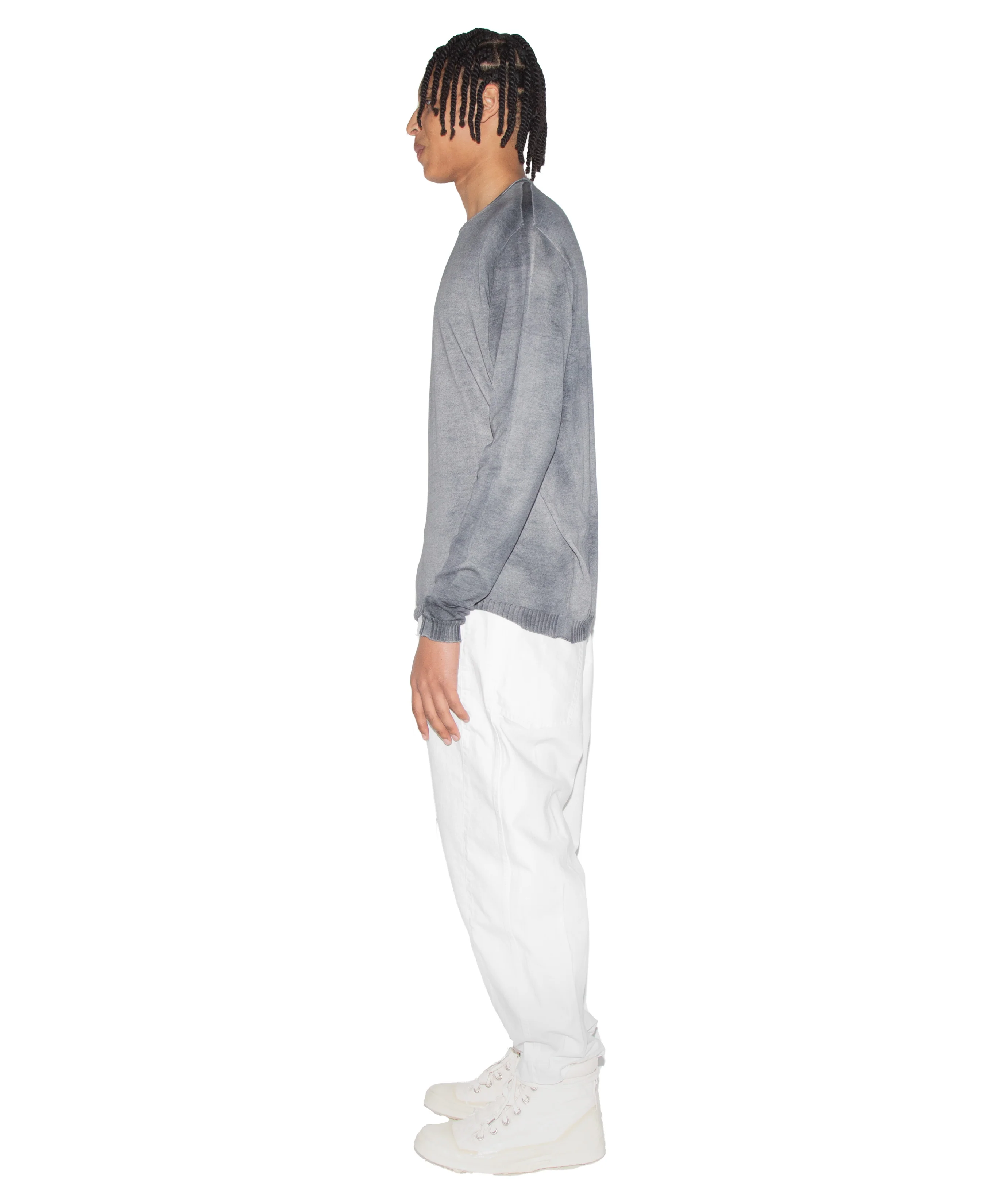Lightweight Cotton Knit Sweater - Image 4