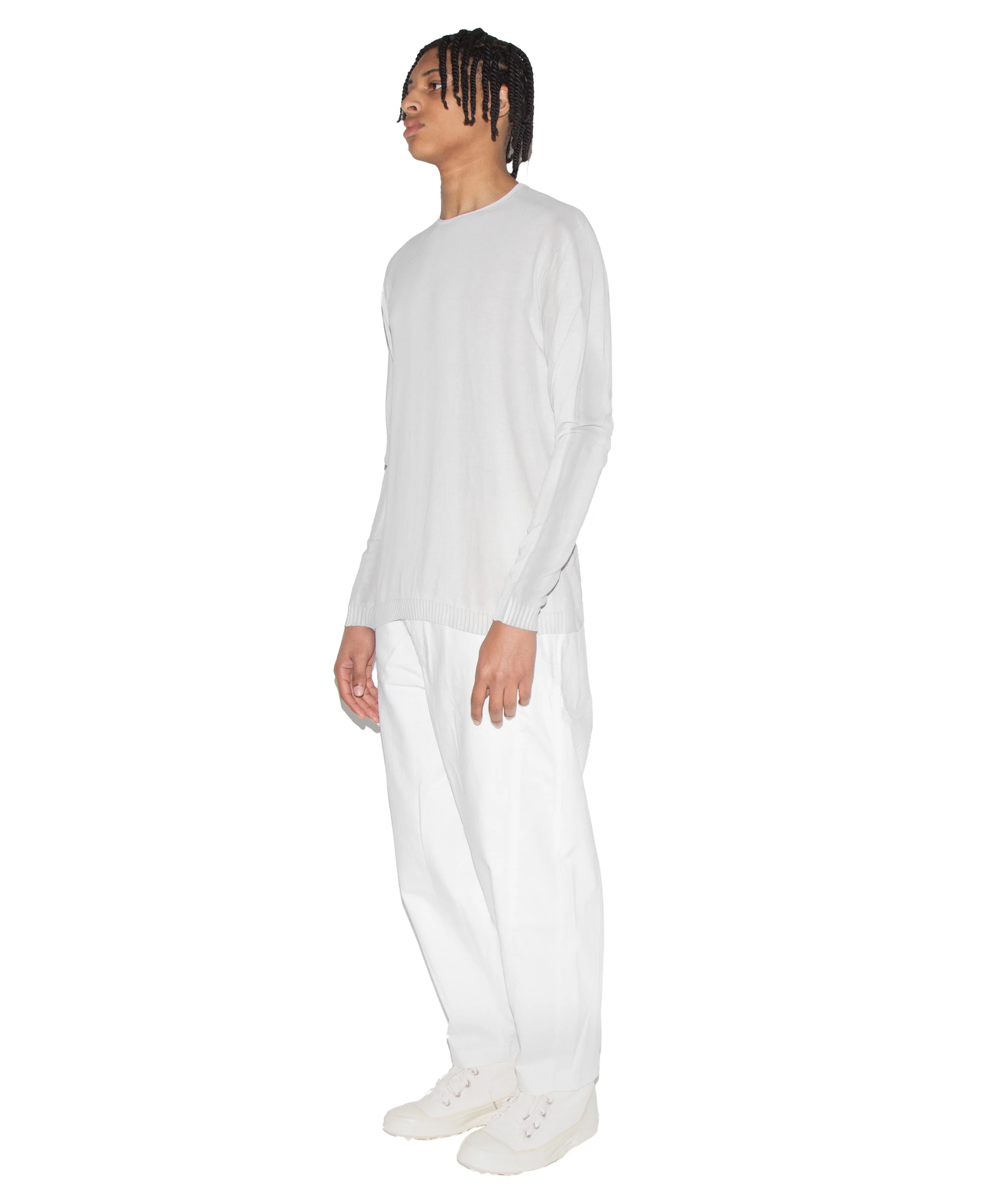 Lightweight Cotton Knit Sweater - Image 3