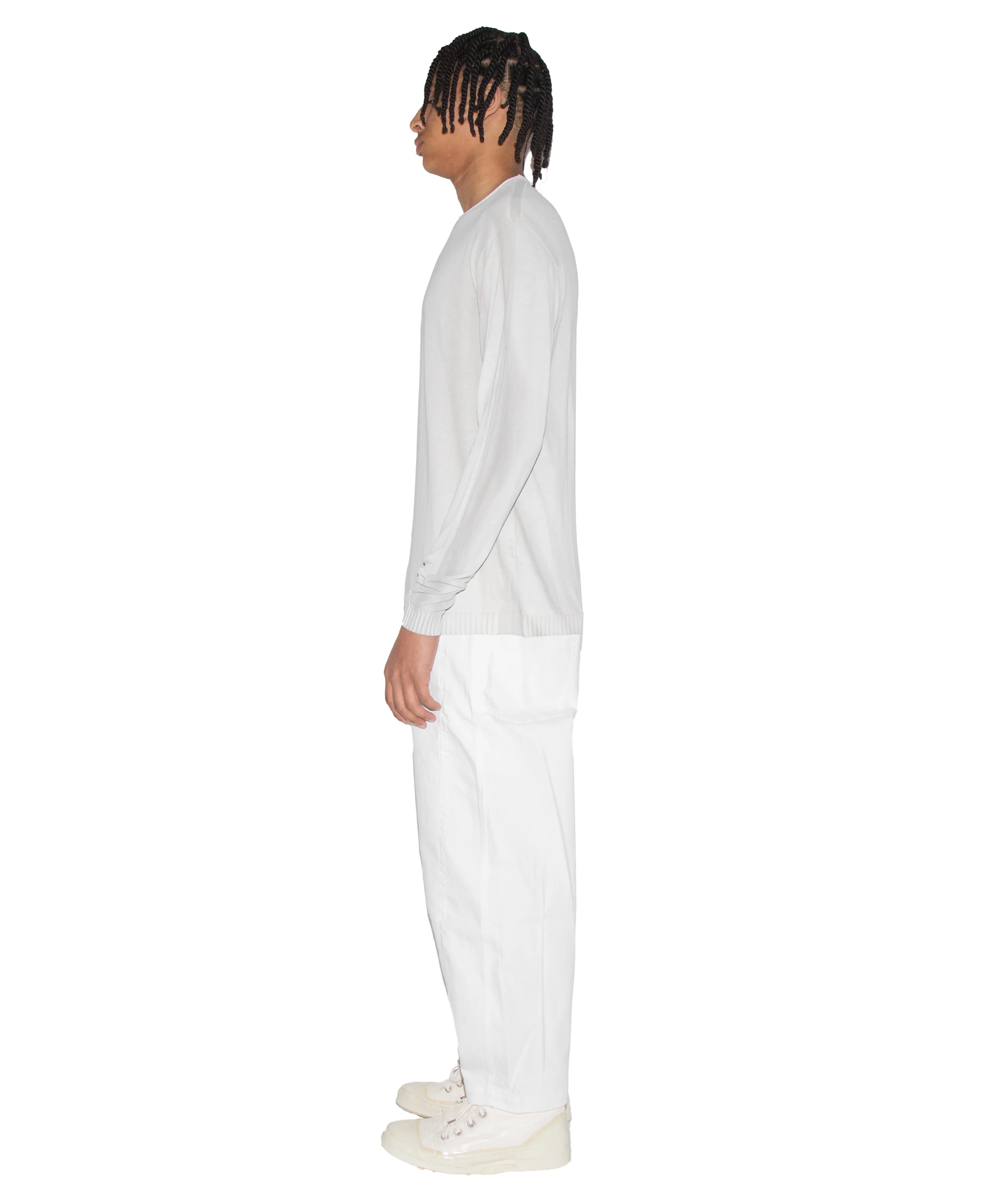 Lightweight Cotton Knit Sweater - Image 4