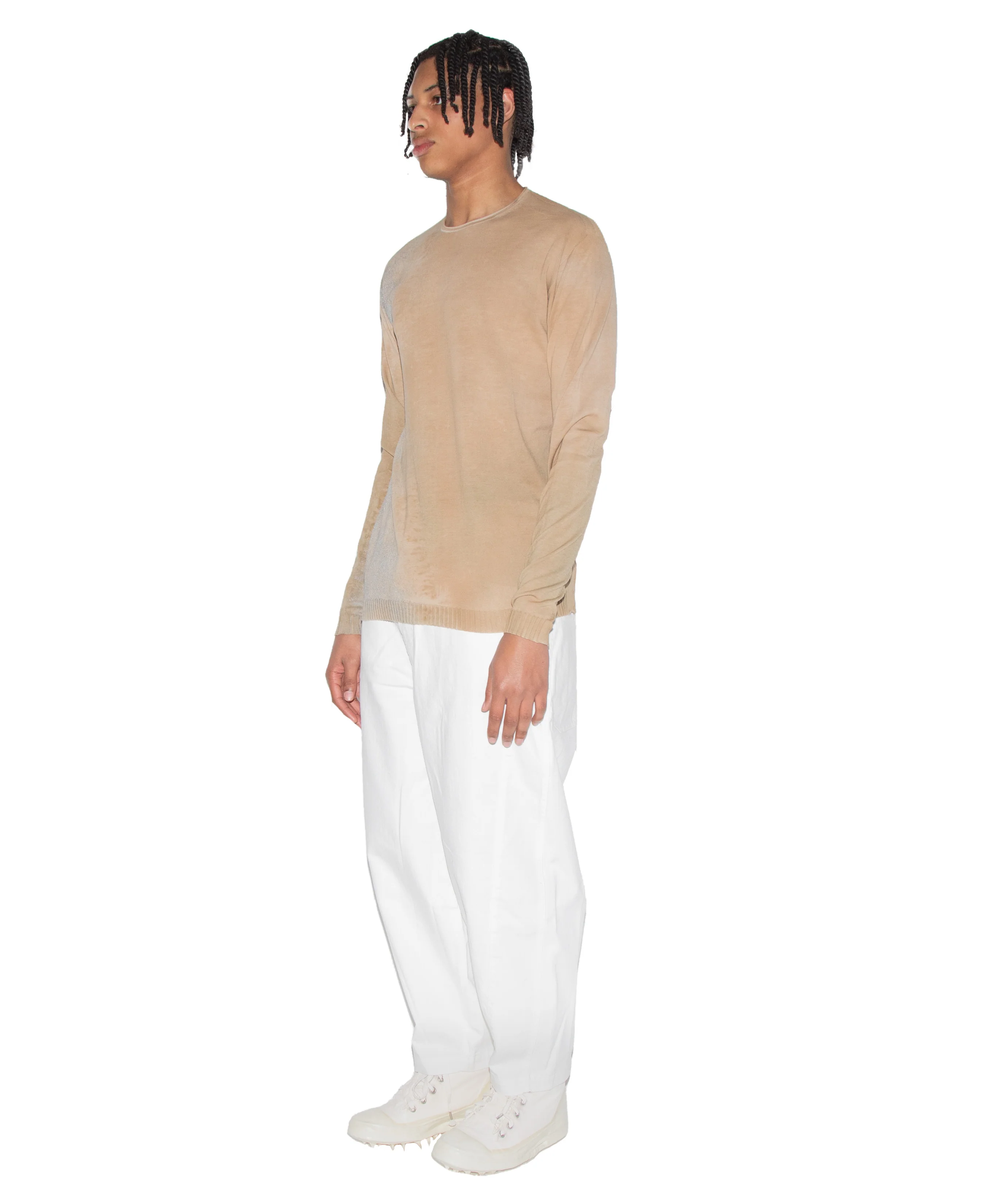 Lightweight Cotton Knit Sweater - Image 4