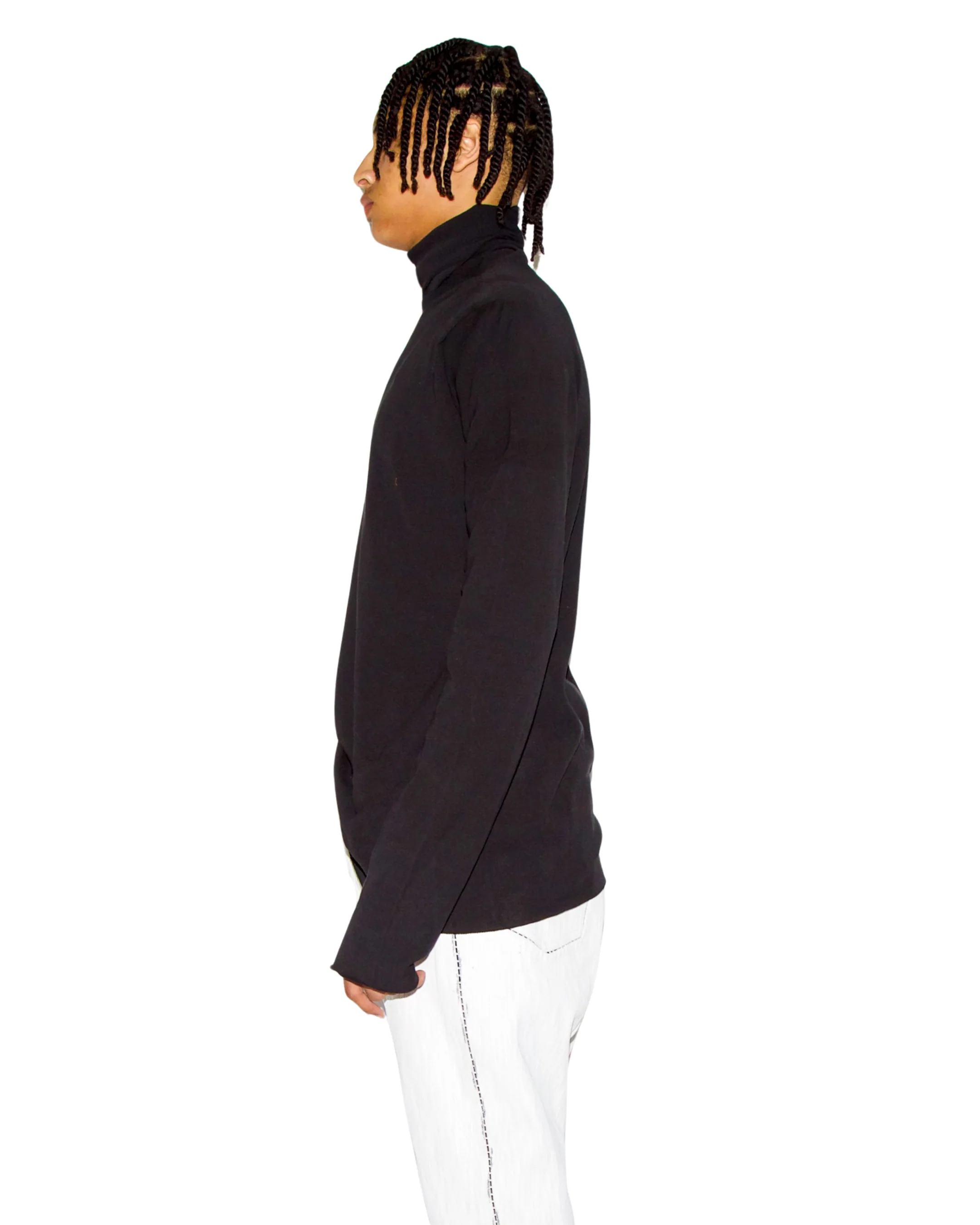 O.D. Reverse L. Sleeve Tube Neck Slant Shirt - Image 3