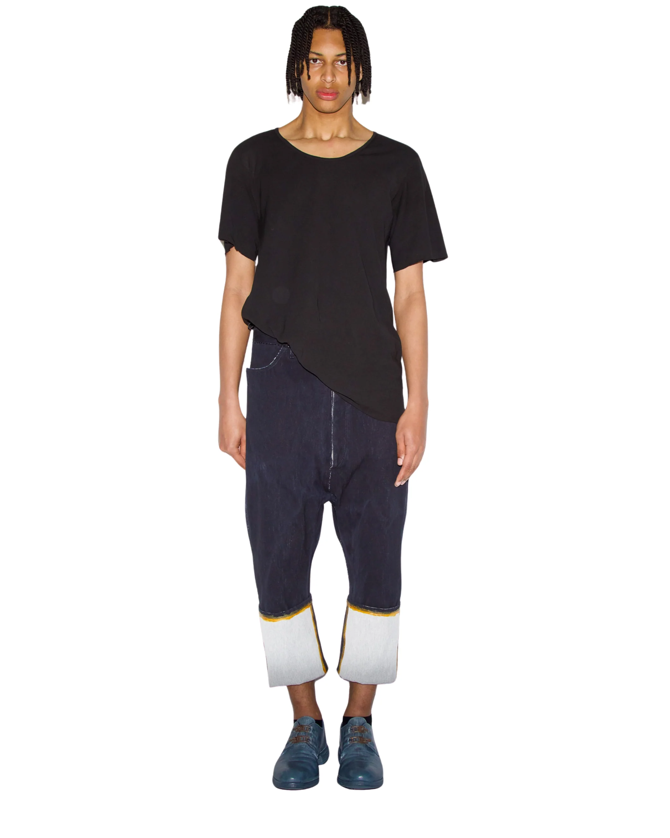 O.D. Reverse S. Sleeve Crewneck Slant Shirt - Image 4