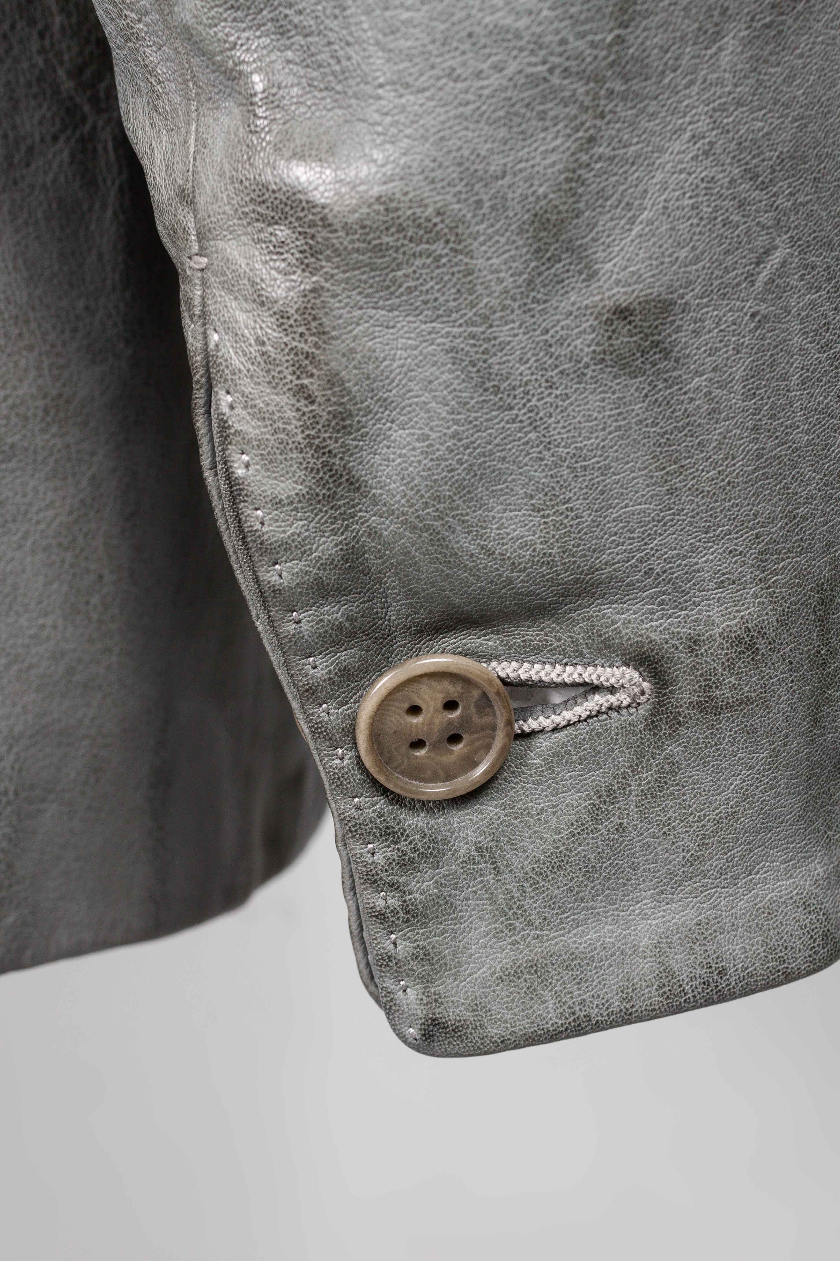 Object Dyed Arthostic Elbow Lined Unlined Leather Jacket - Image 5