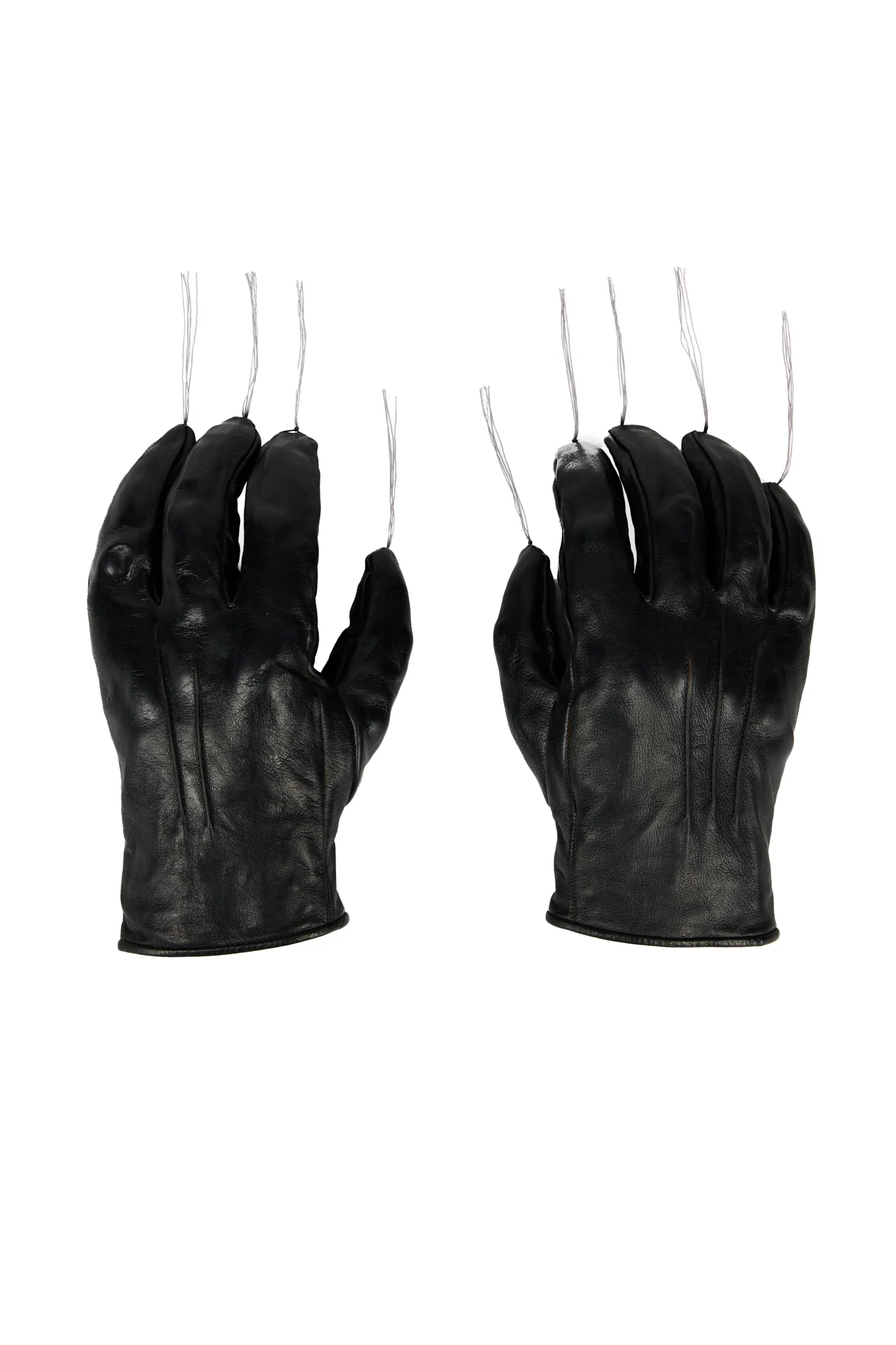Object Dyed Disparate Leather Gloves