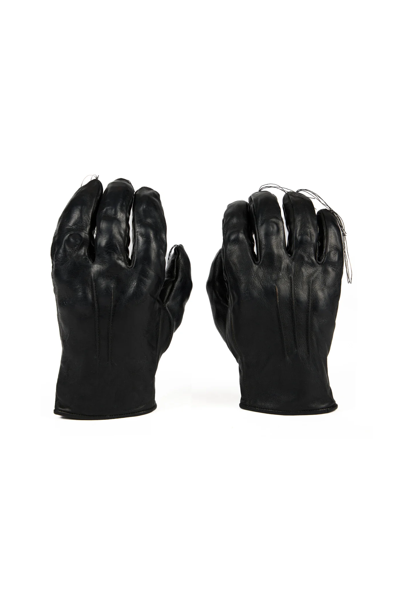 Object Dyed Disparate Leather Gloves - Image 3