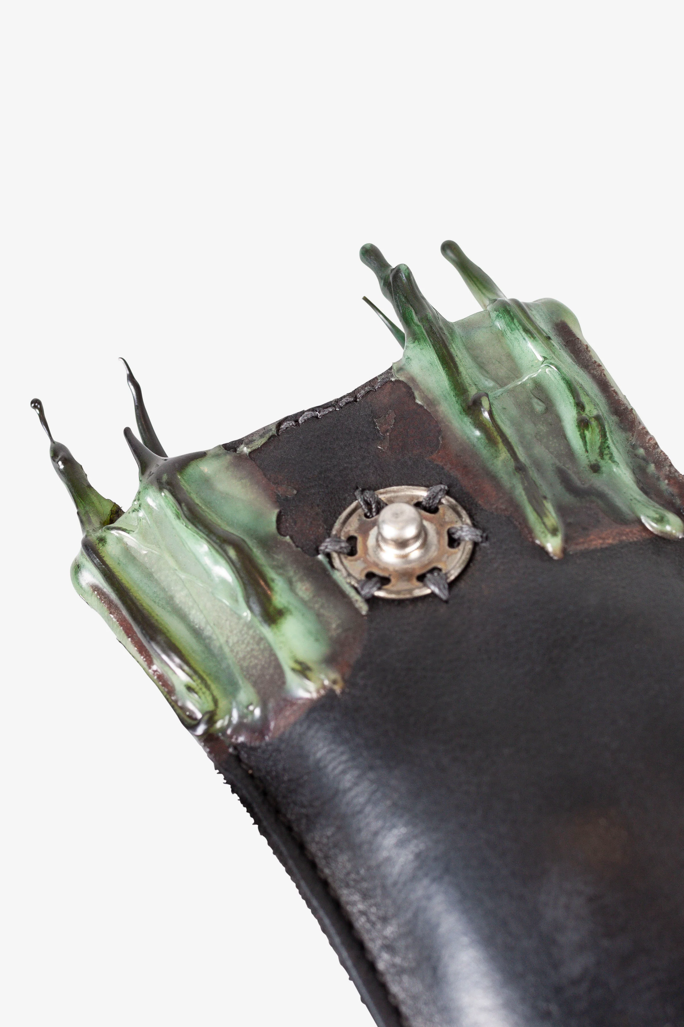 Silver Hook Drip Rubber Key Leather Case - Image 4