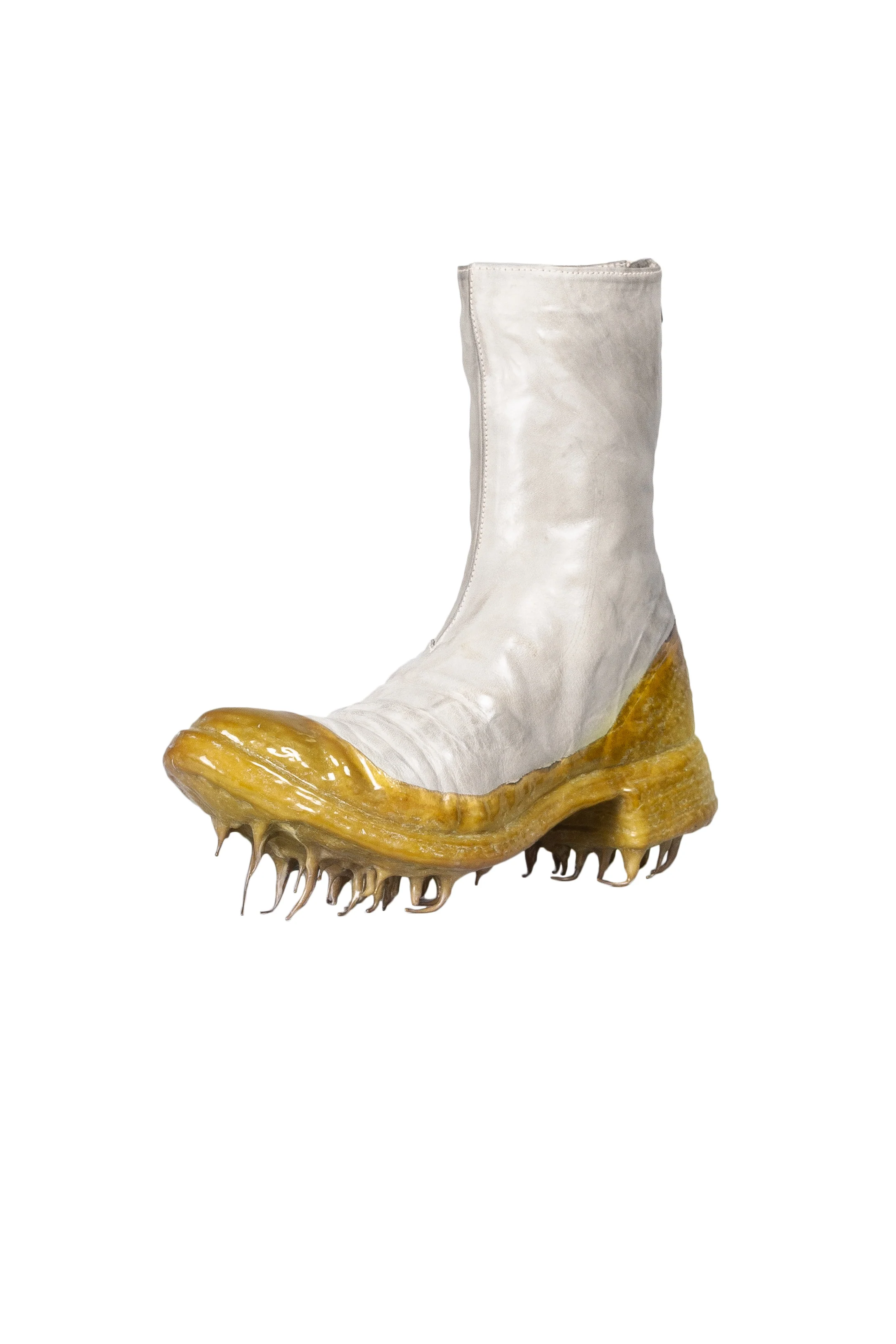 Object Dyed Lined Rubber Drip Diagonal Zip Goodyear Boot - Image 2