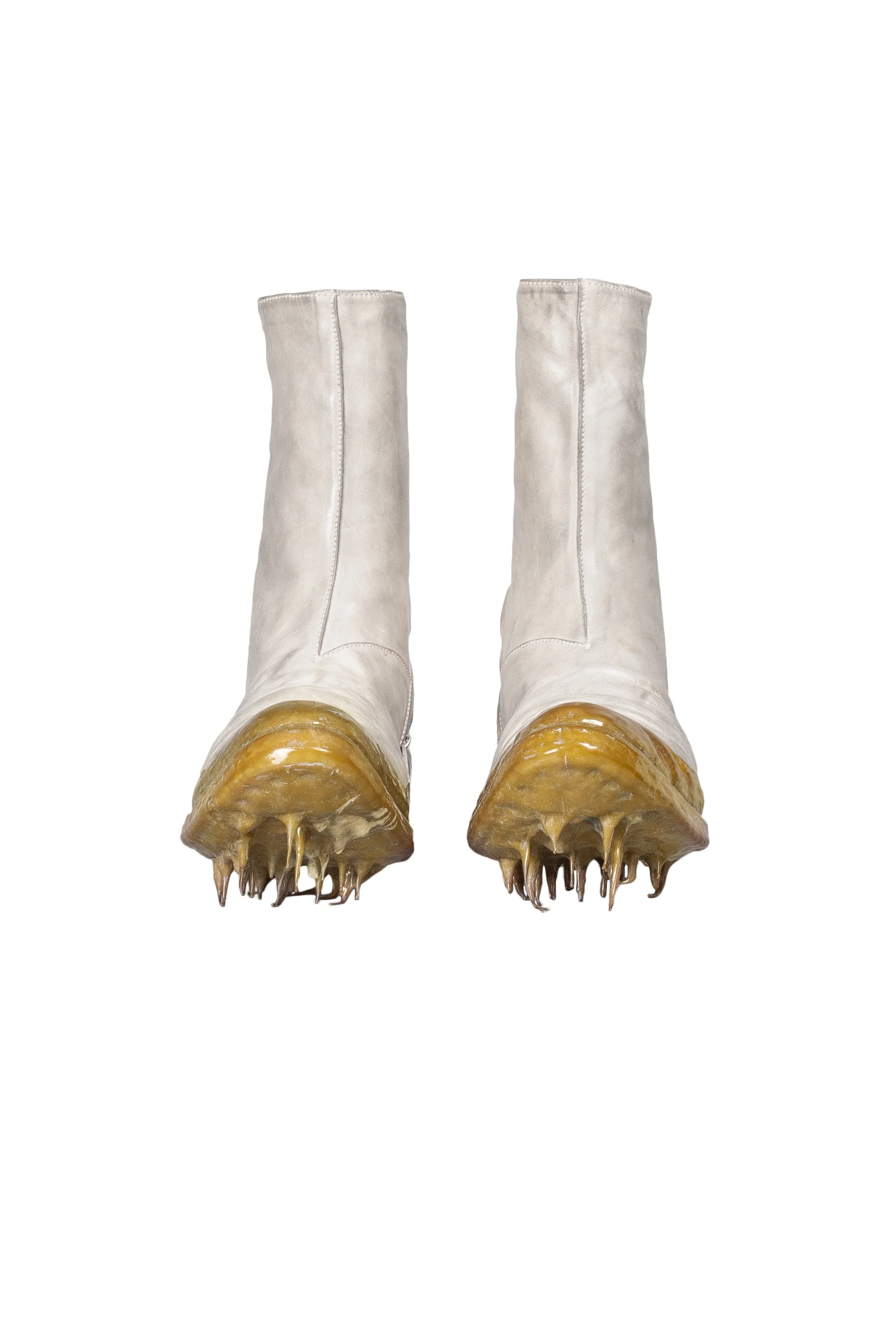 Object Dyed Lined Rubber Drip Diagonal Zip Goodyear Boot - Image 3