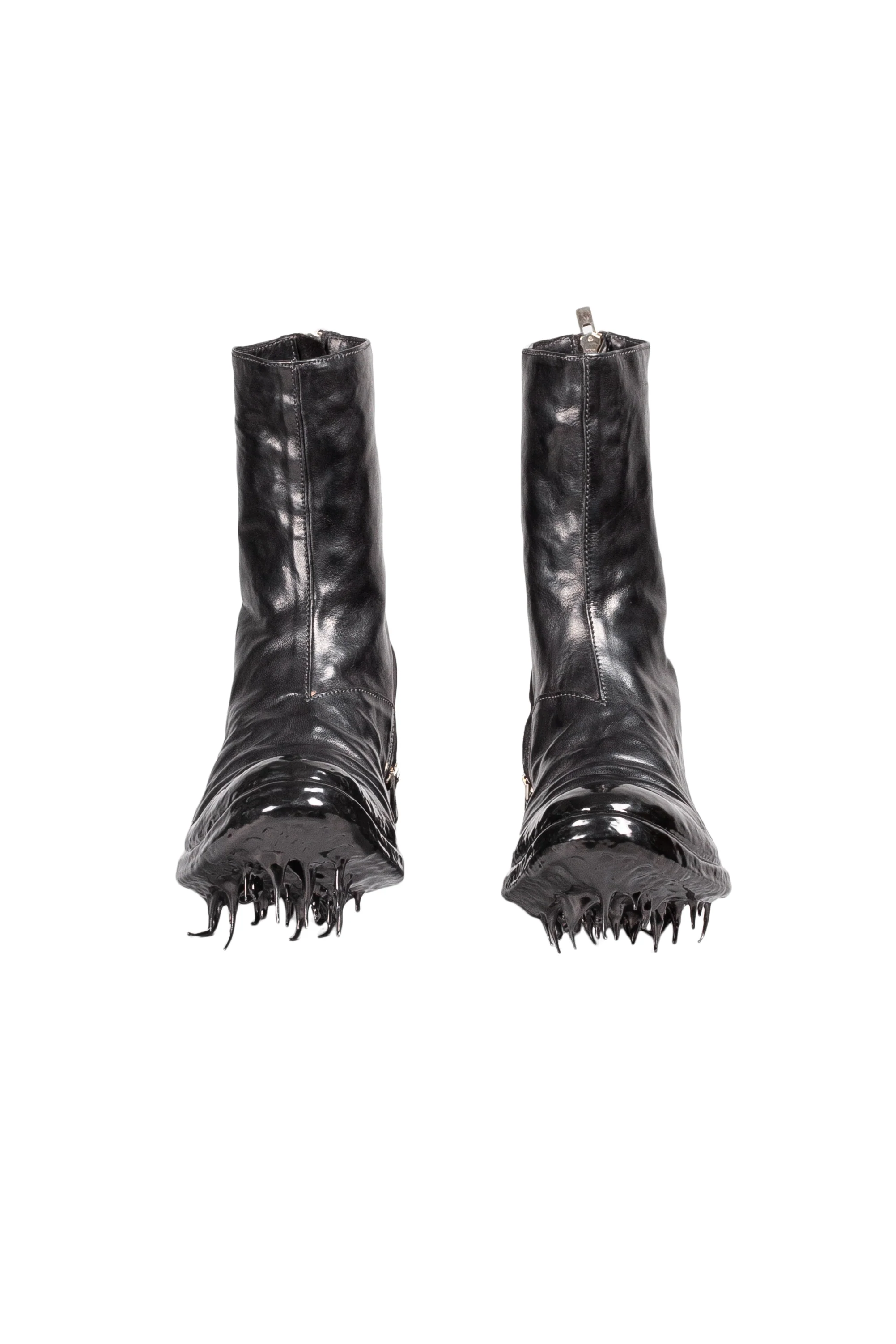 Object Dyed Lined Rubber Drip Diagonal Zip Goodyear Boot - Image 3