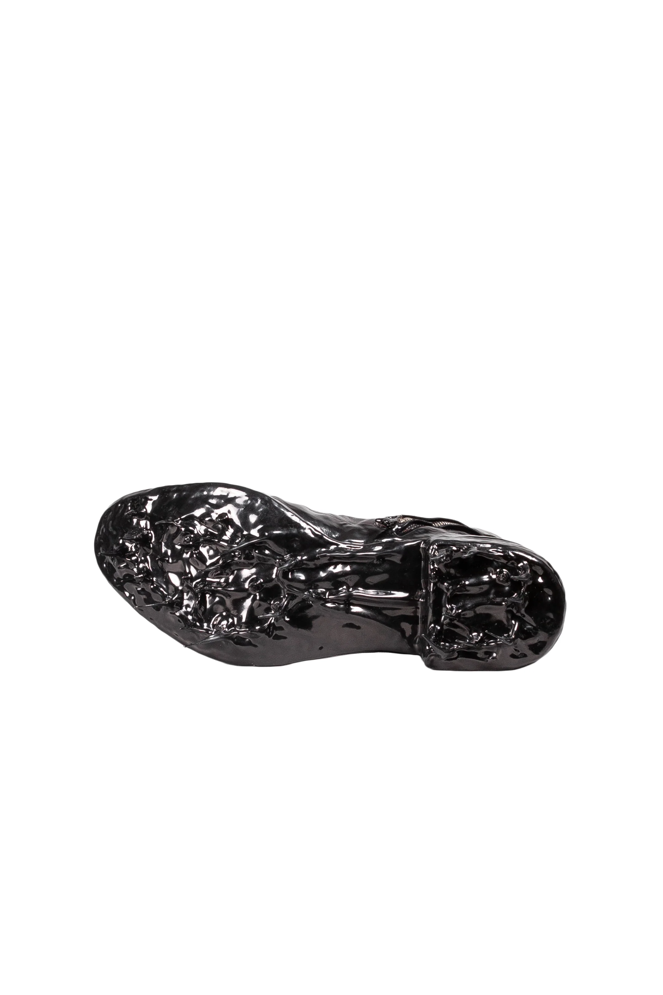 Object Dyed Lined Rubber Drip Diagonal Zip Goodyear Boot - Image 5
