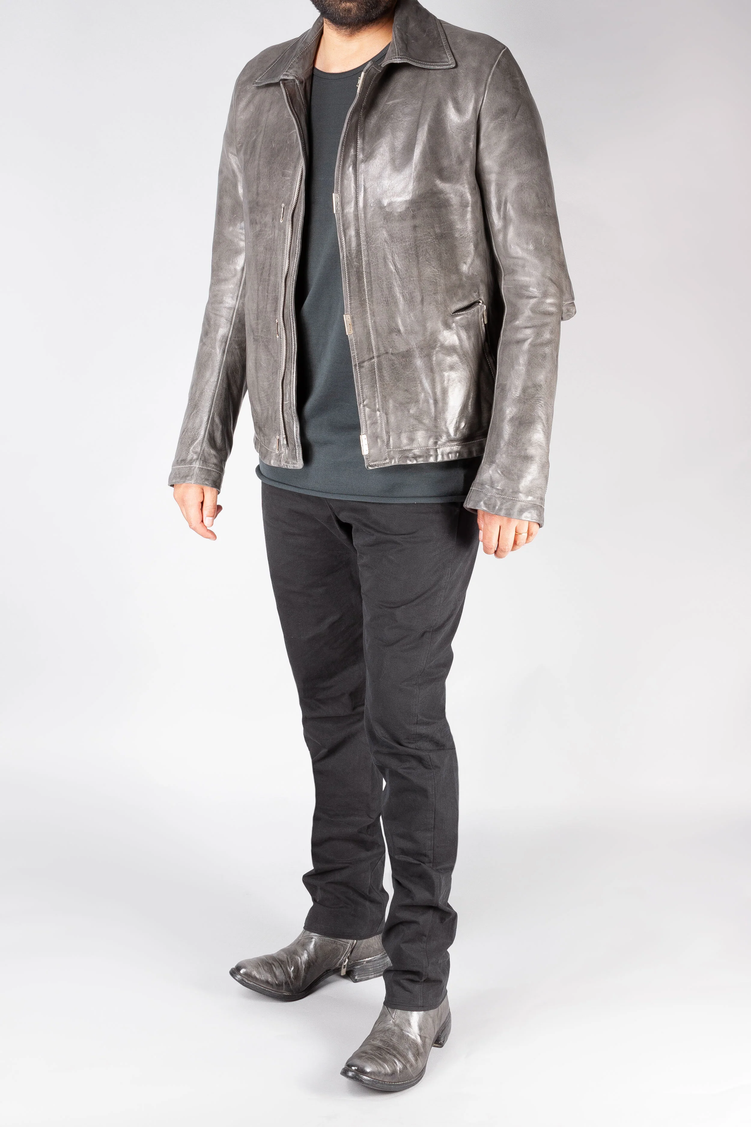 Object Dyed Lined Scarstitched Jacket - Image 2