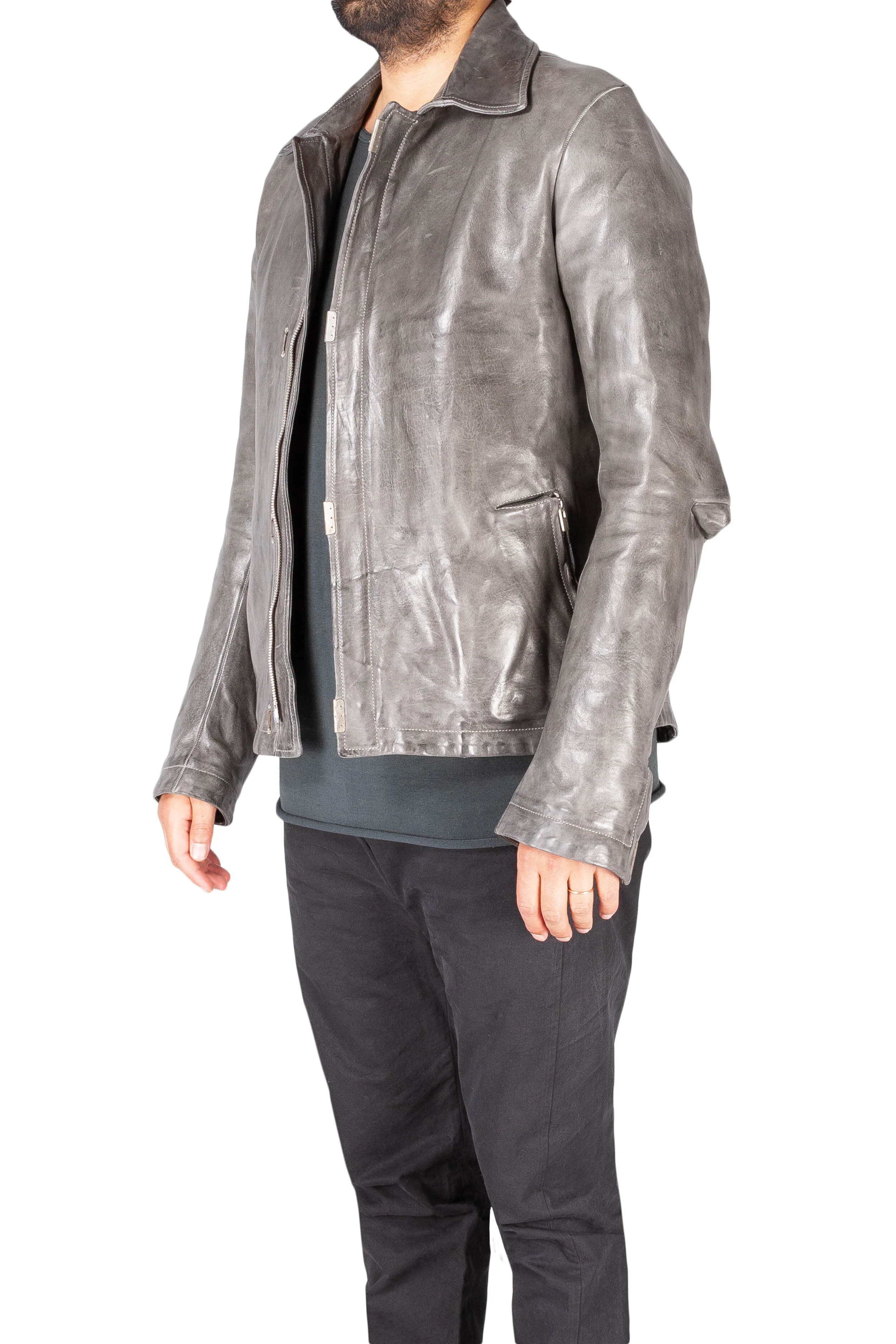 Object Dyed Lined Scarstitched Jacket - Image 3